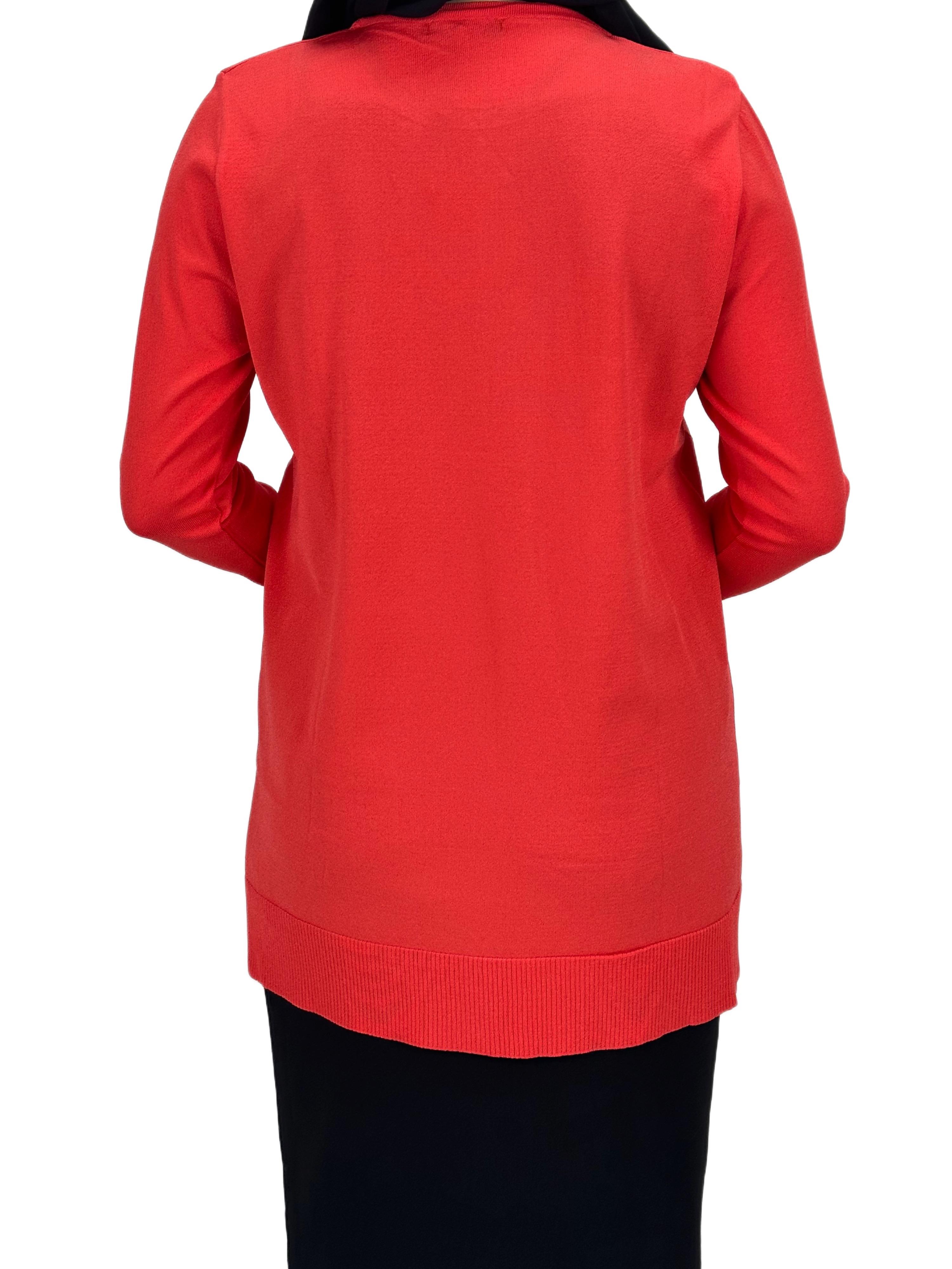 OTW1666 Merserize Triko Bluz Mercan
