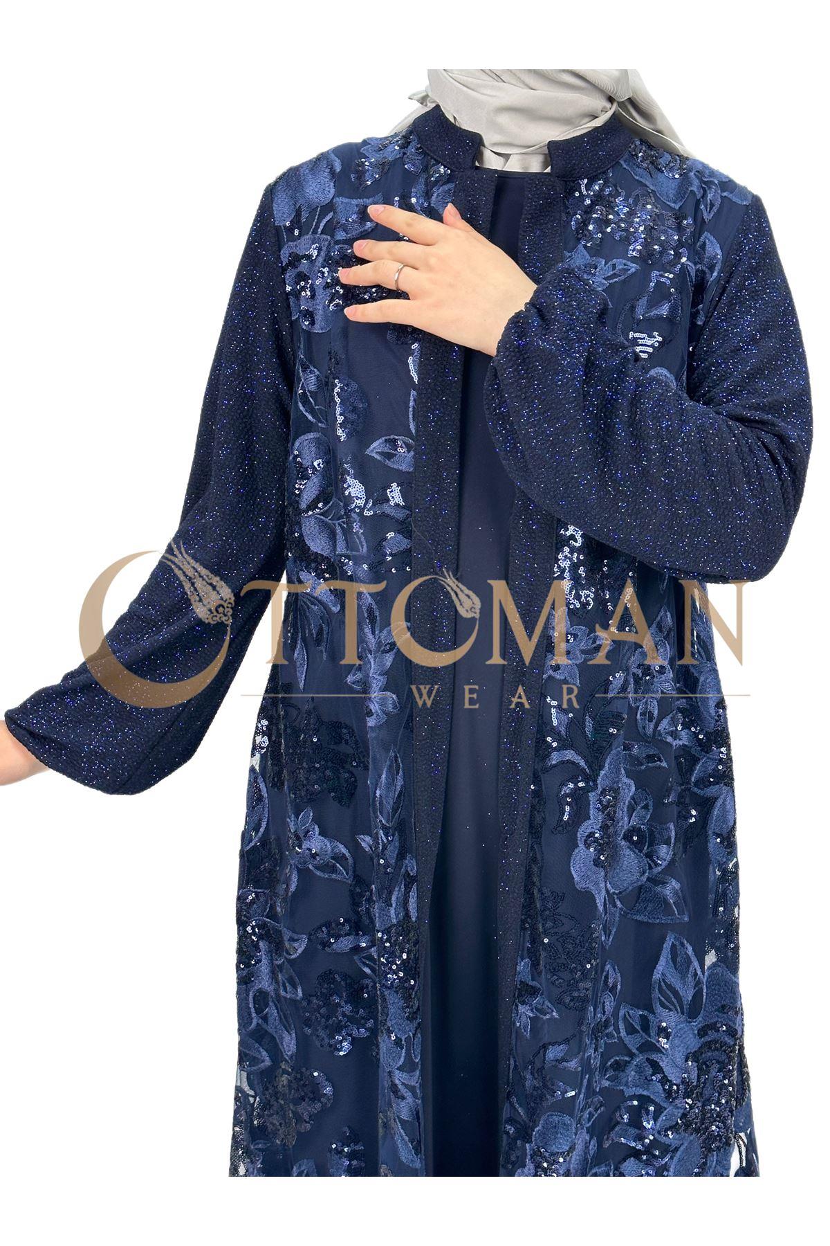 OTW1680 Abiye Takım Lacivert
