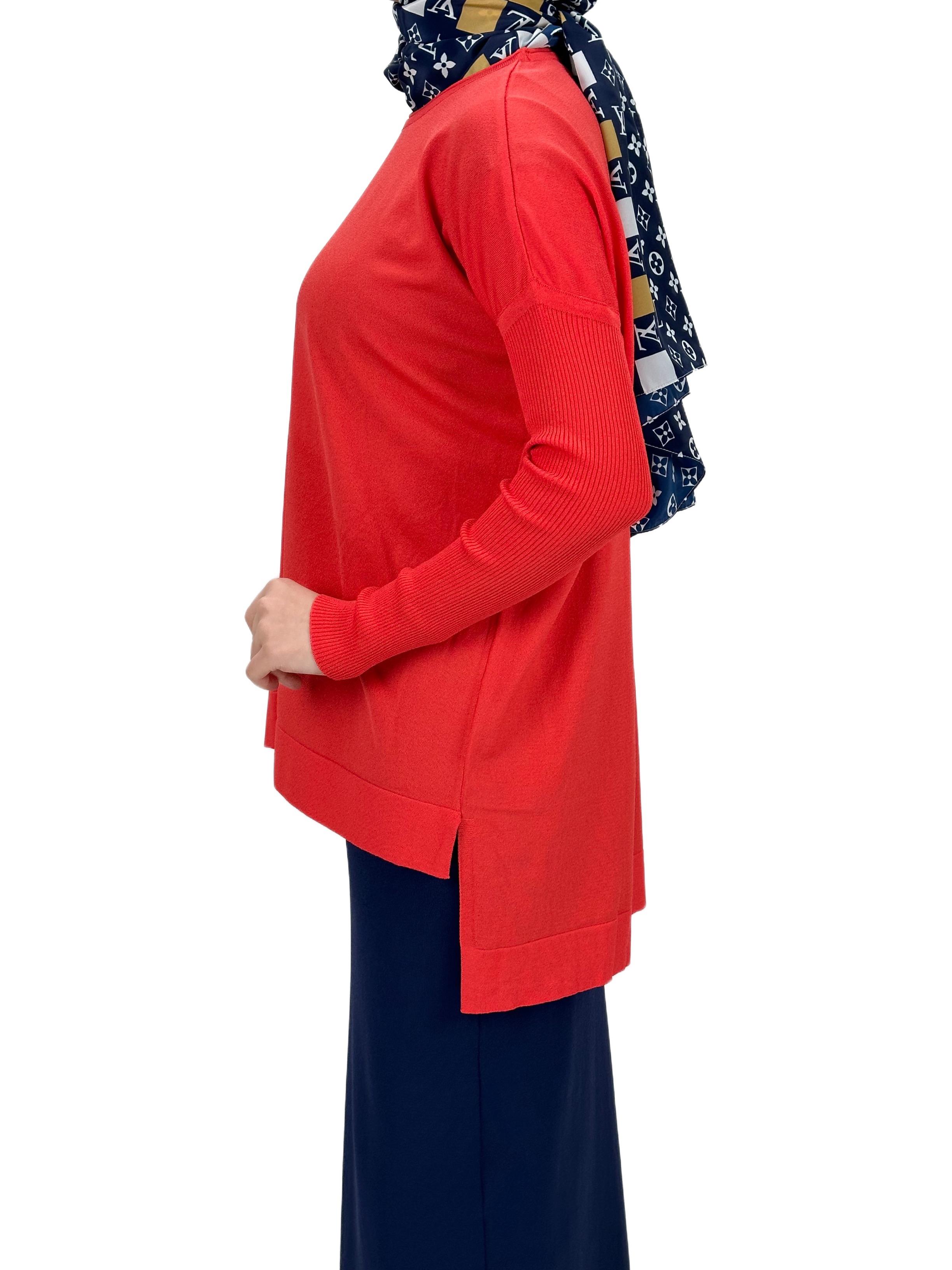 OTW1929 Merserize Triko Bluz Mercan