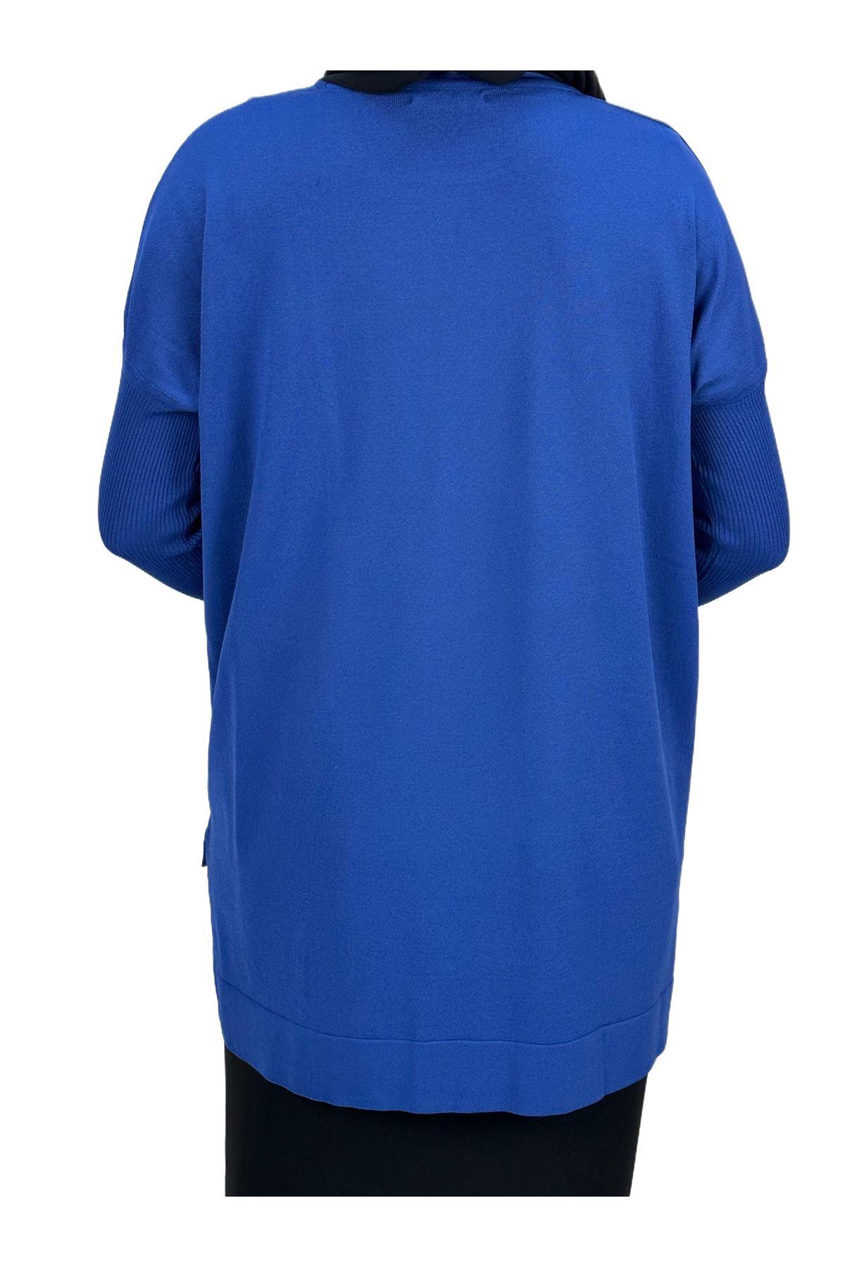 OTW1929 Merserize Triko Bluz Saks