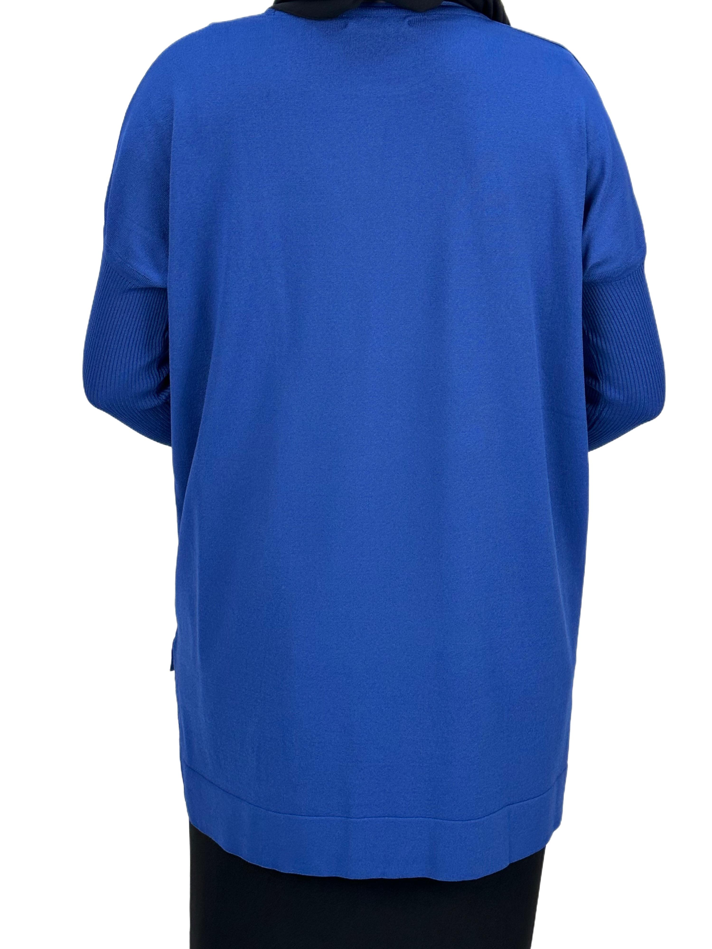 OTW1929 Merserize Triko Bluz Saks