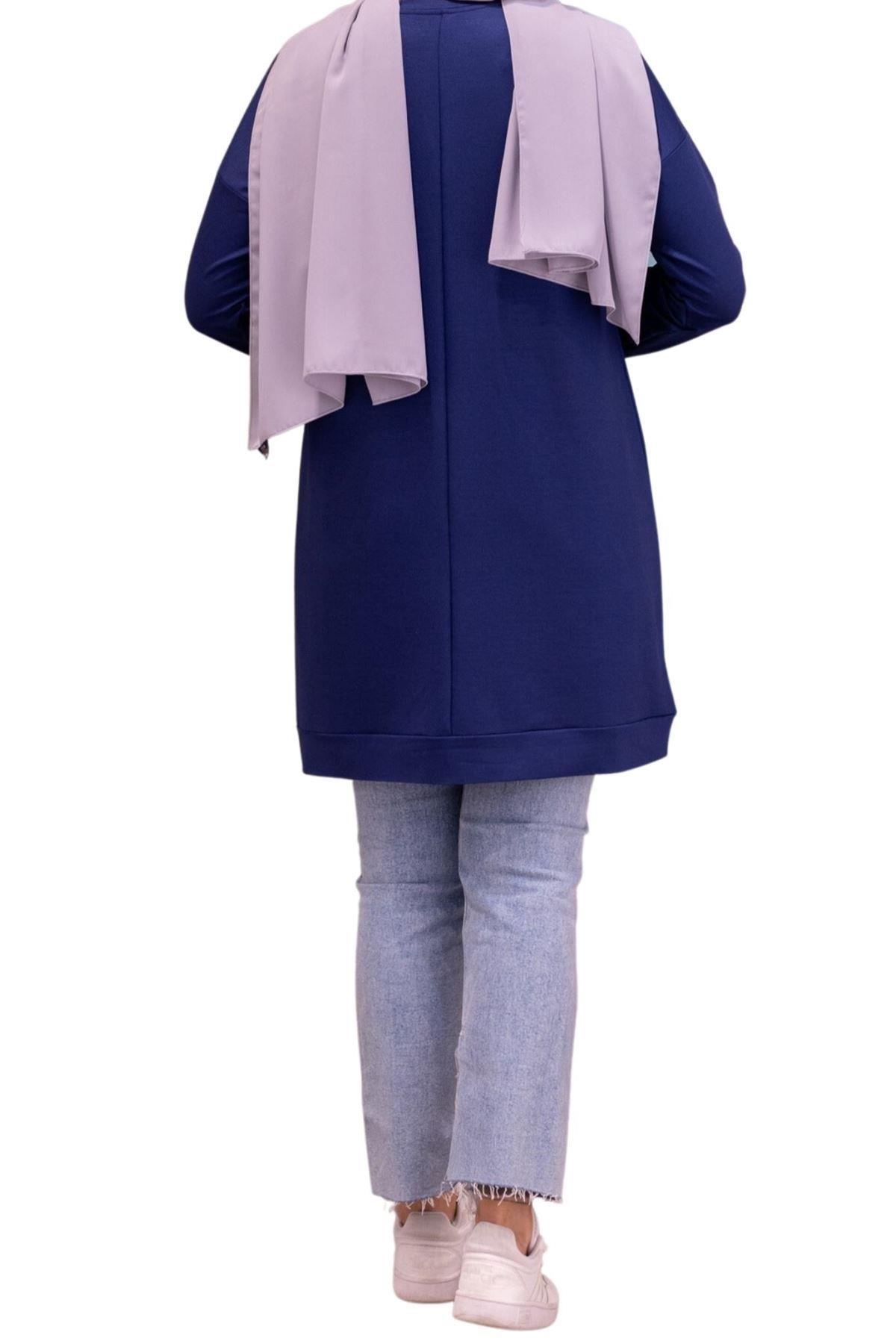 OTW20022 İki İplik Tunik İndigo