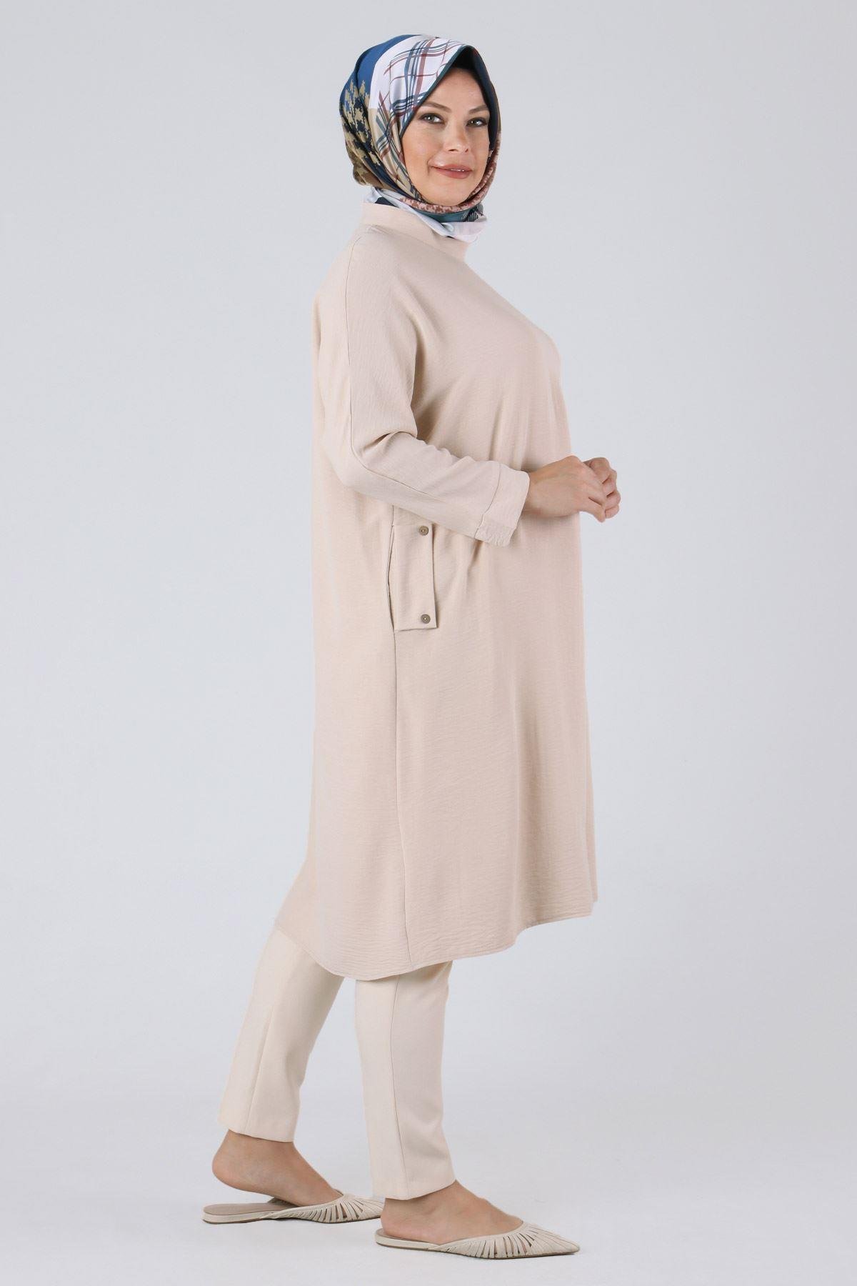 OTW2307 B Beden Tunik Bej