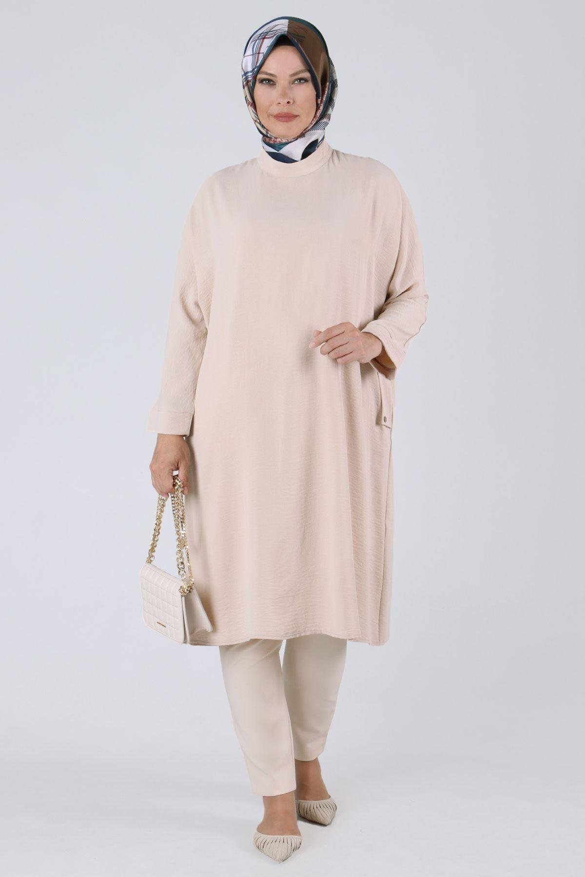 OTW2307 B Beden Tunik Bej