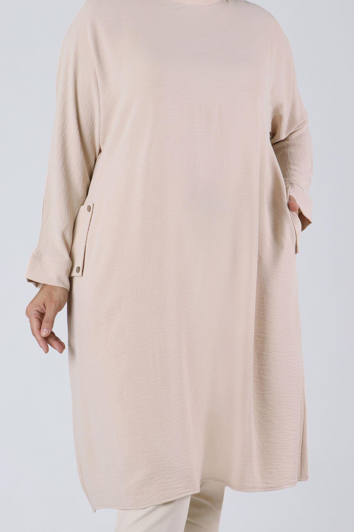 OTW2307 B Beden Tunik Bej