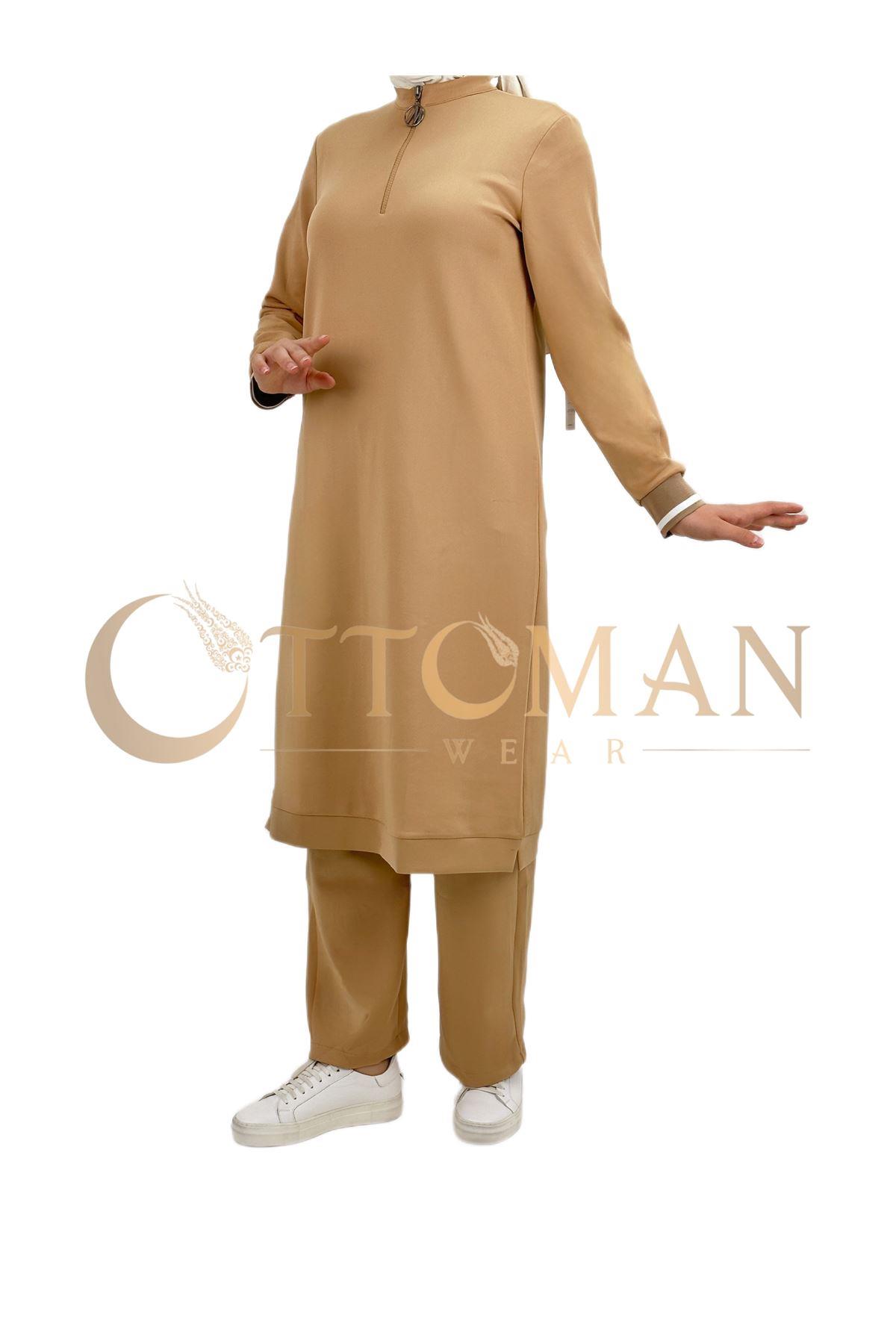 OTW2355 Spor Takım Bej