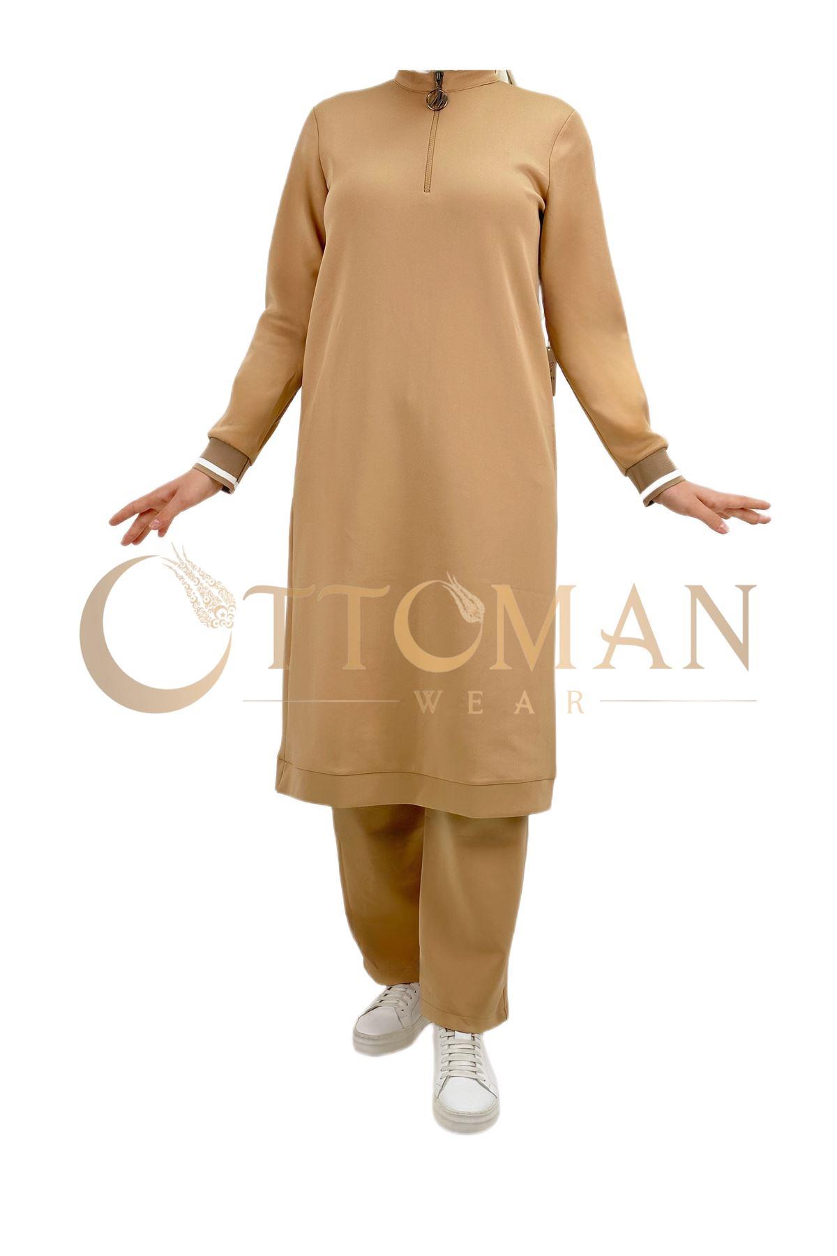 OTW2355 Spor Takım Bej