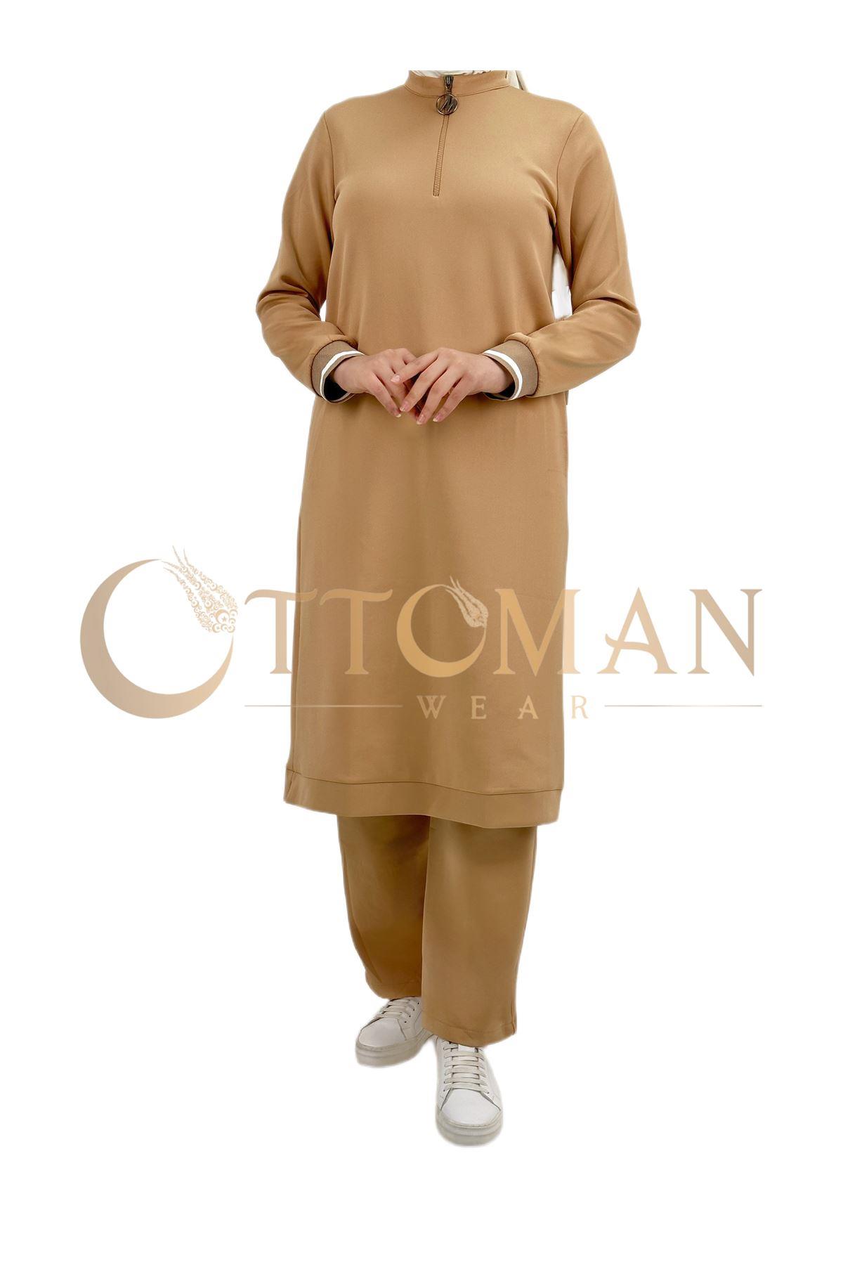 OTW2355 Spor Takım Bej