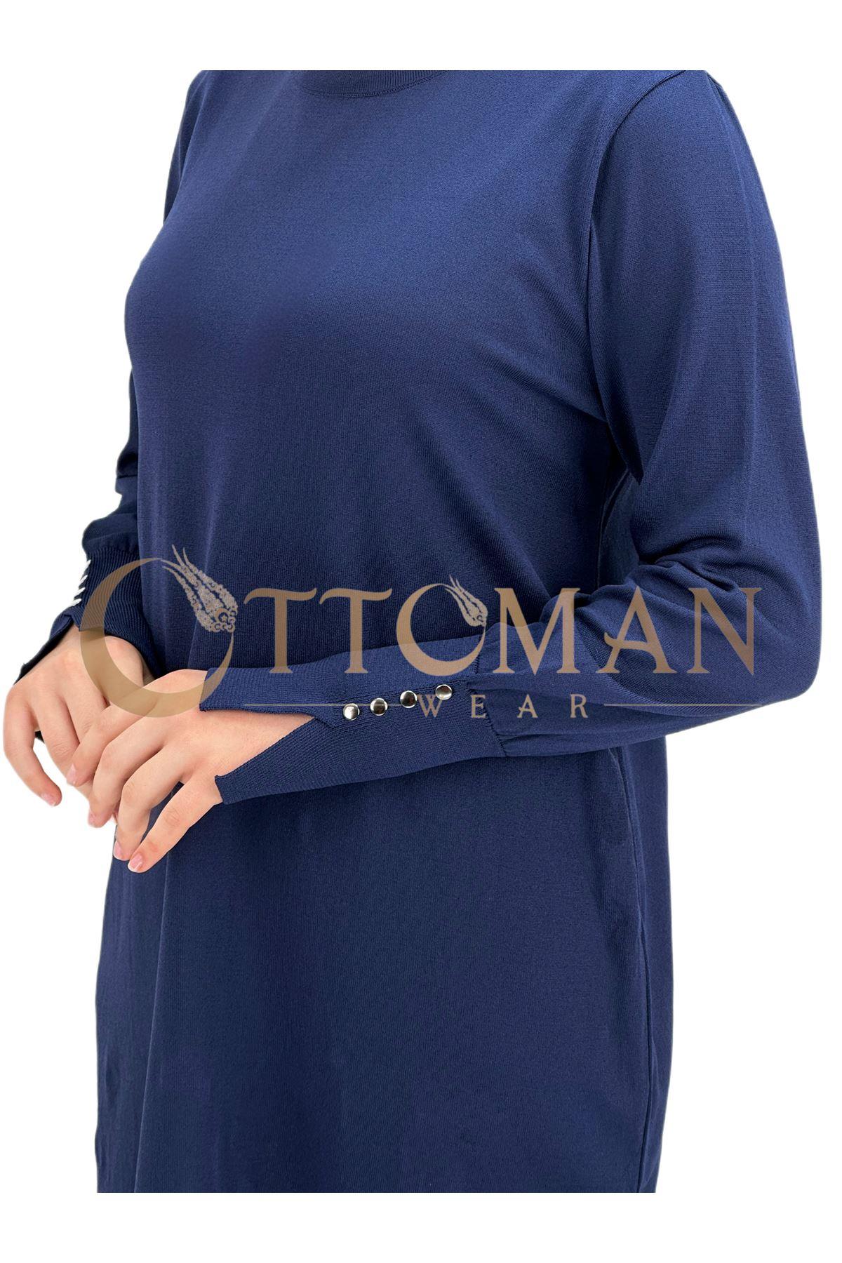 OTW2800 Merserize Triko Tunik Lacivert