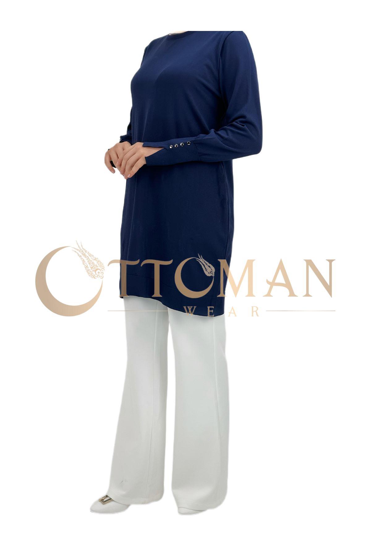 OTW2800 Merserize Triko Tunik Lacivert