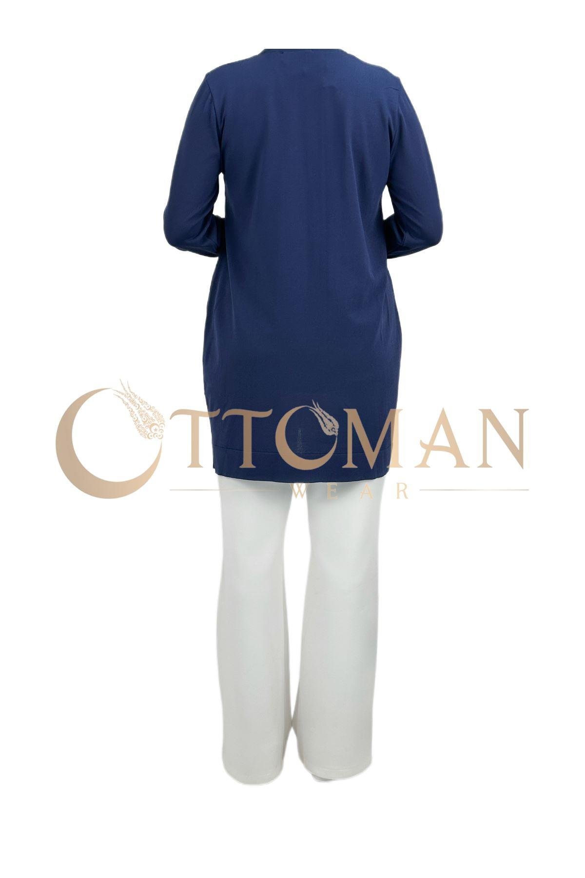 OTW2800 Merserize Triko Tunik Lacivert