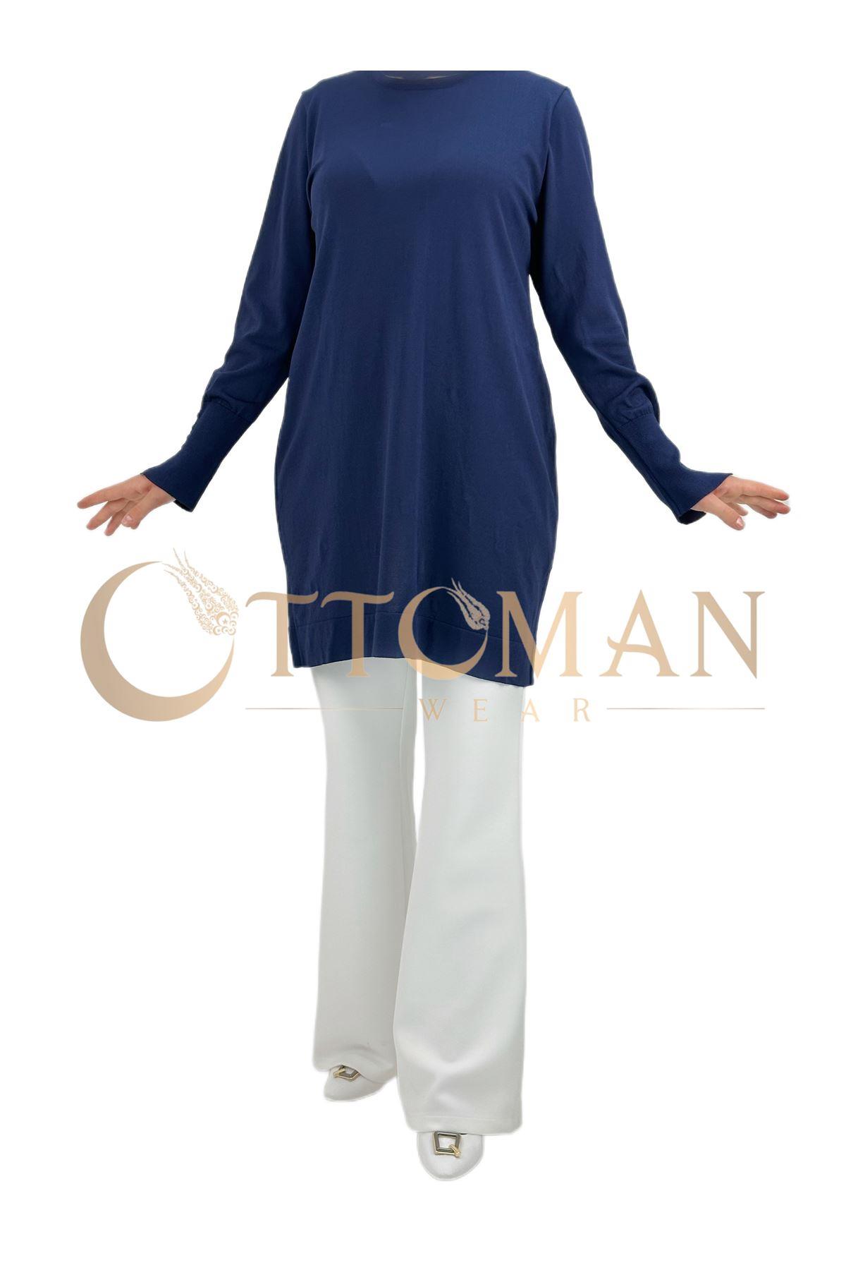 OTW2800 Merserize Triko Tunik Lacivert