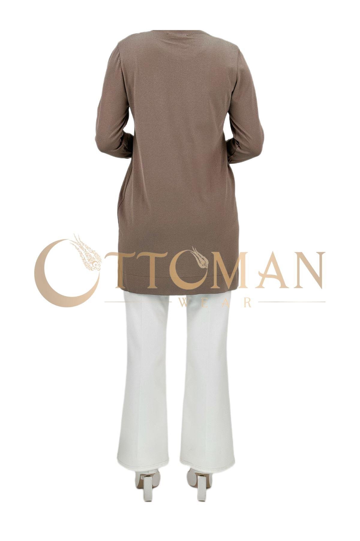 OTW2800 Merserize Triko Tunik Vizon