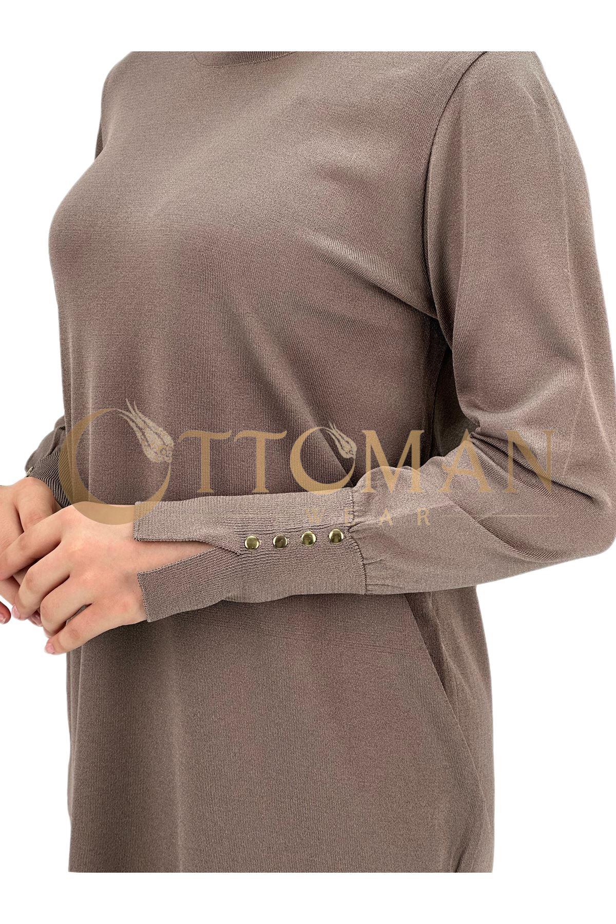 OTW2800 Merserize Triko Tunik Vizon