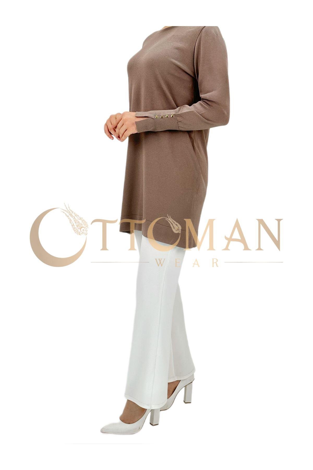 OTW2800 Merserize Triko Tunik Vizon
