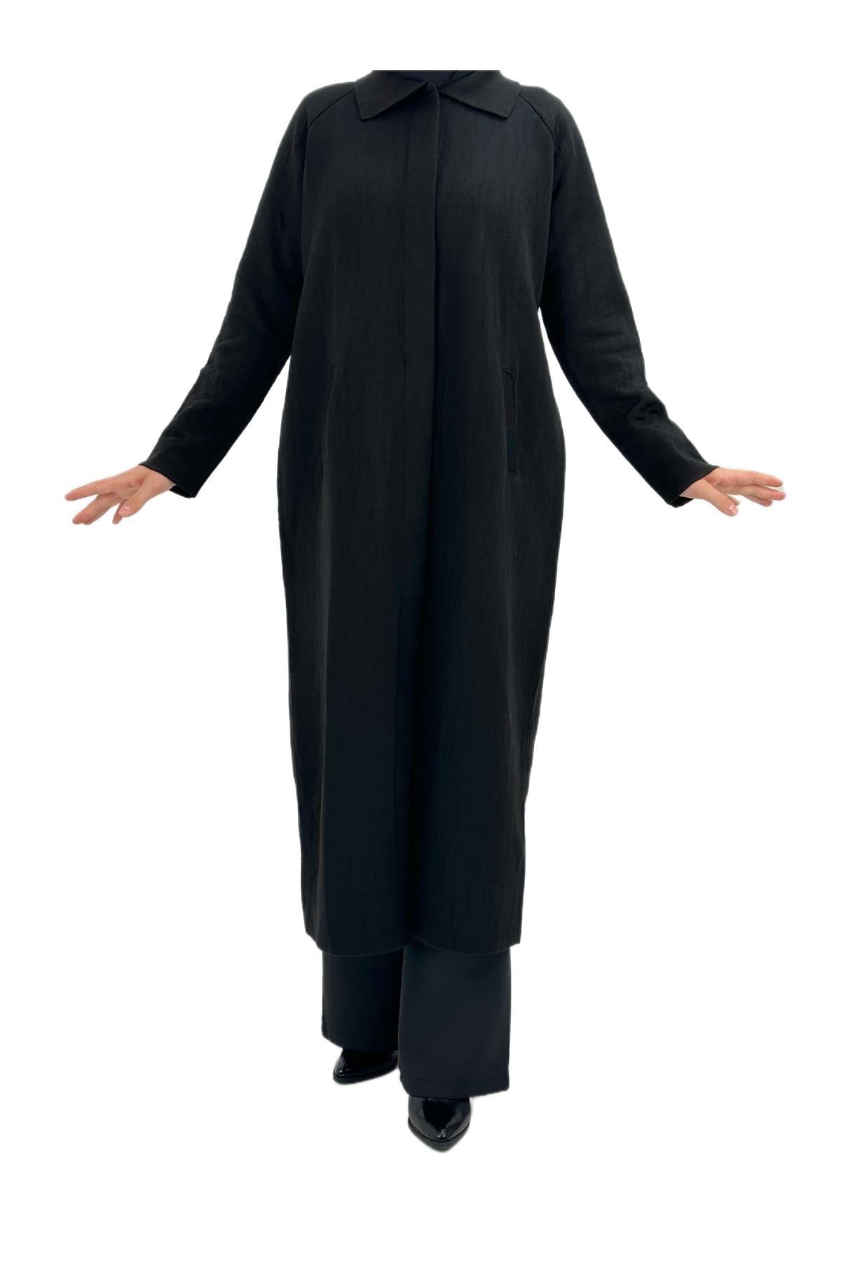 OTW2812 Çelik Örme Hırka Siyah