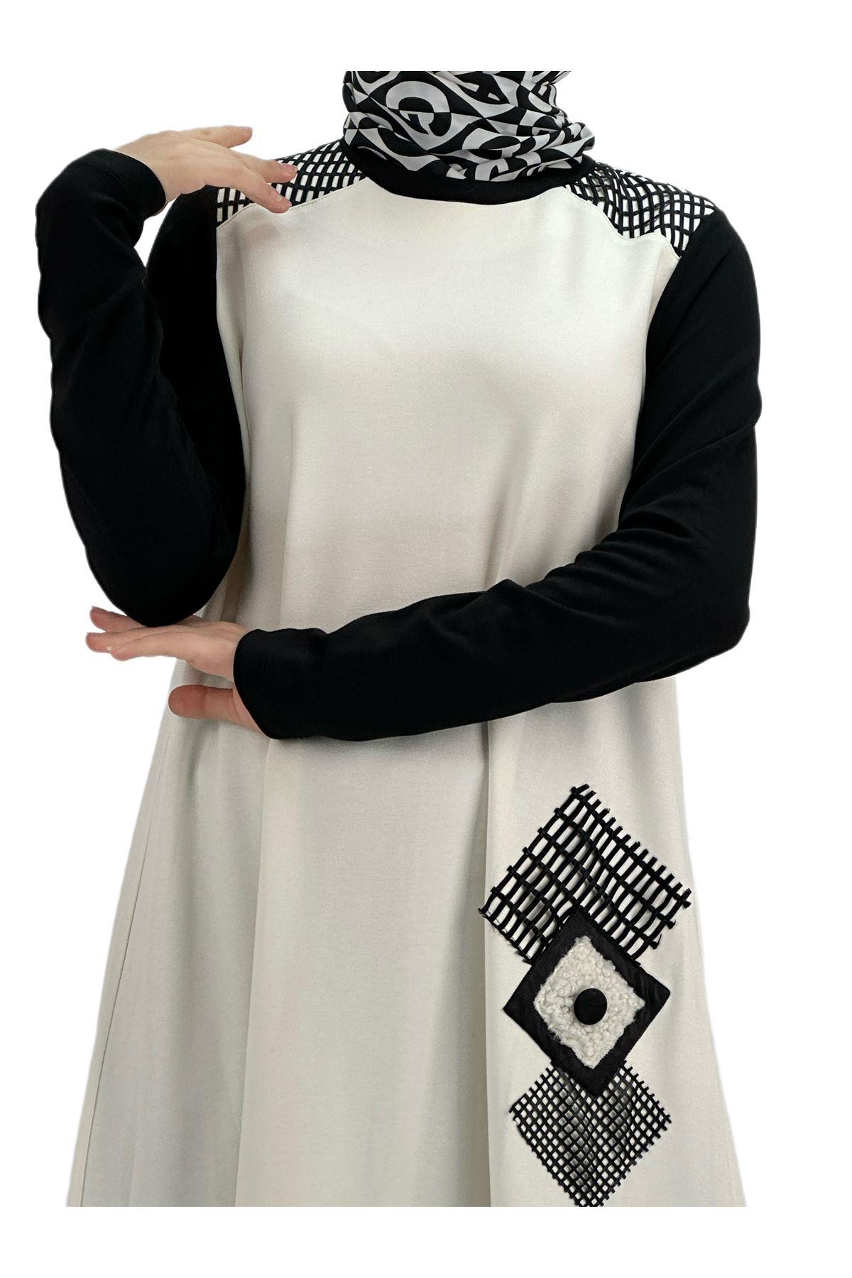 OTW39426 Tunik Ekru