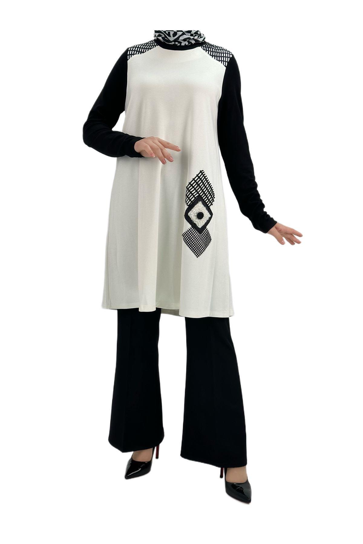 OTW39426 Tunik Ekru
