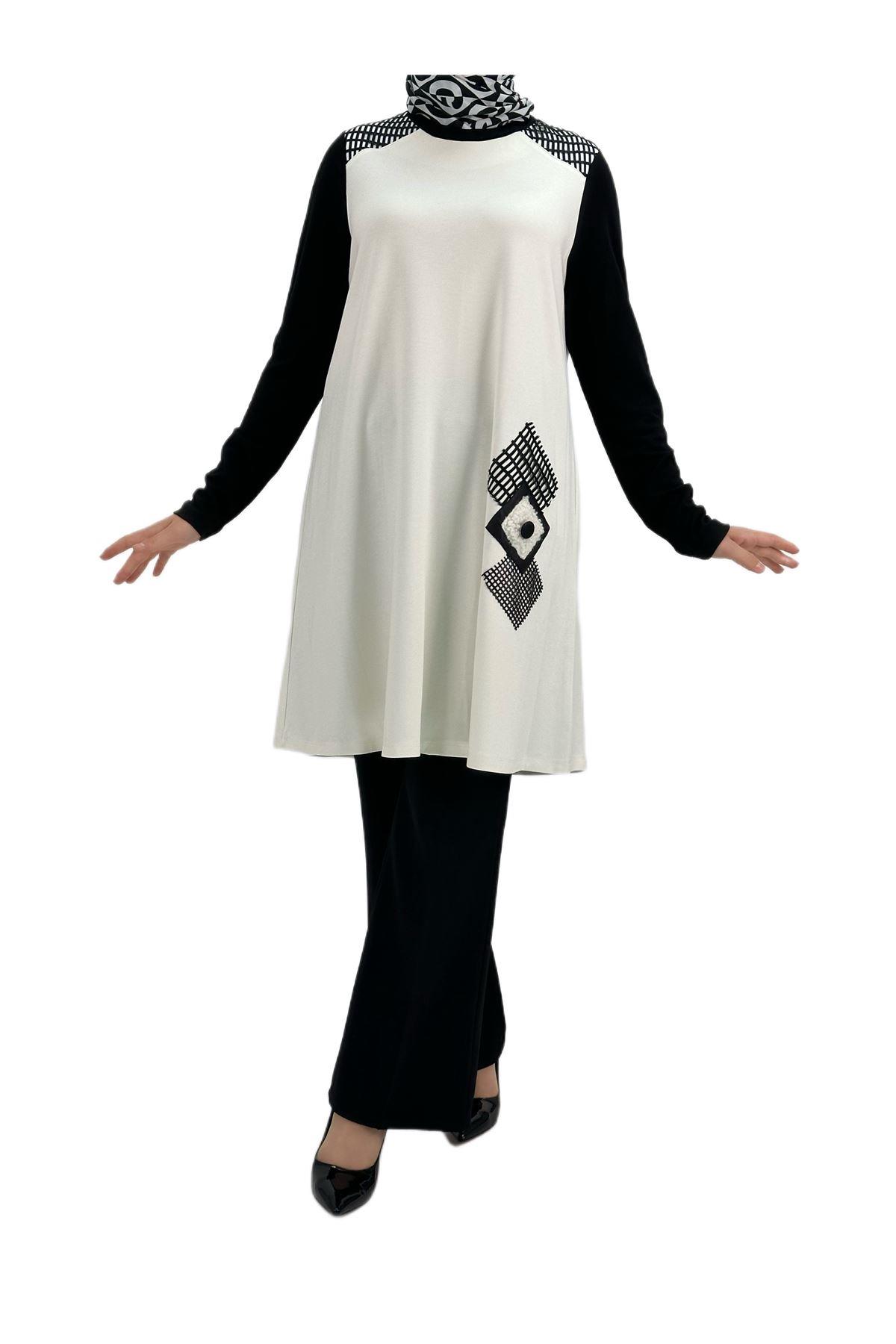 OTW39426 Tunik Ekru