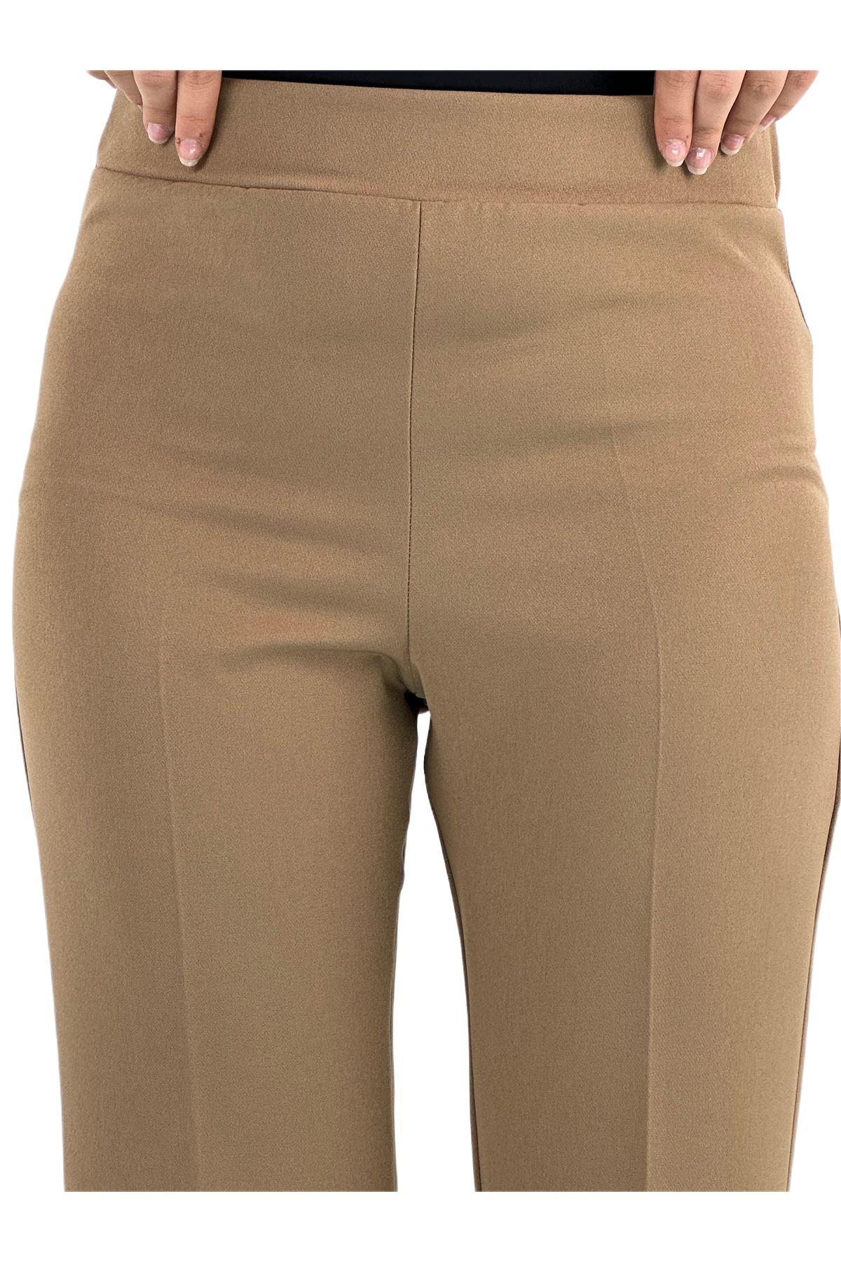 OTW5541 İspanyol Paça Pantolon Camel