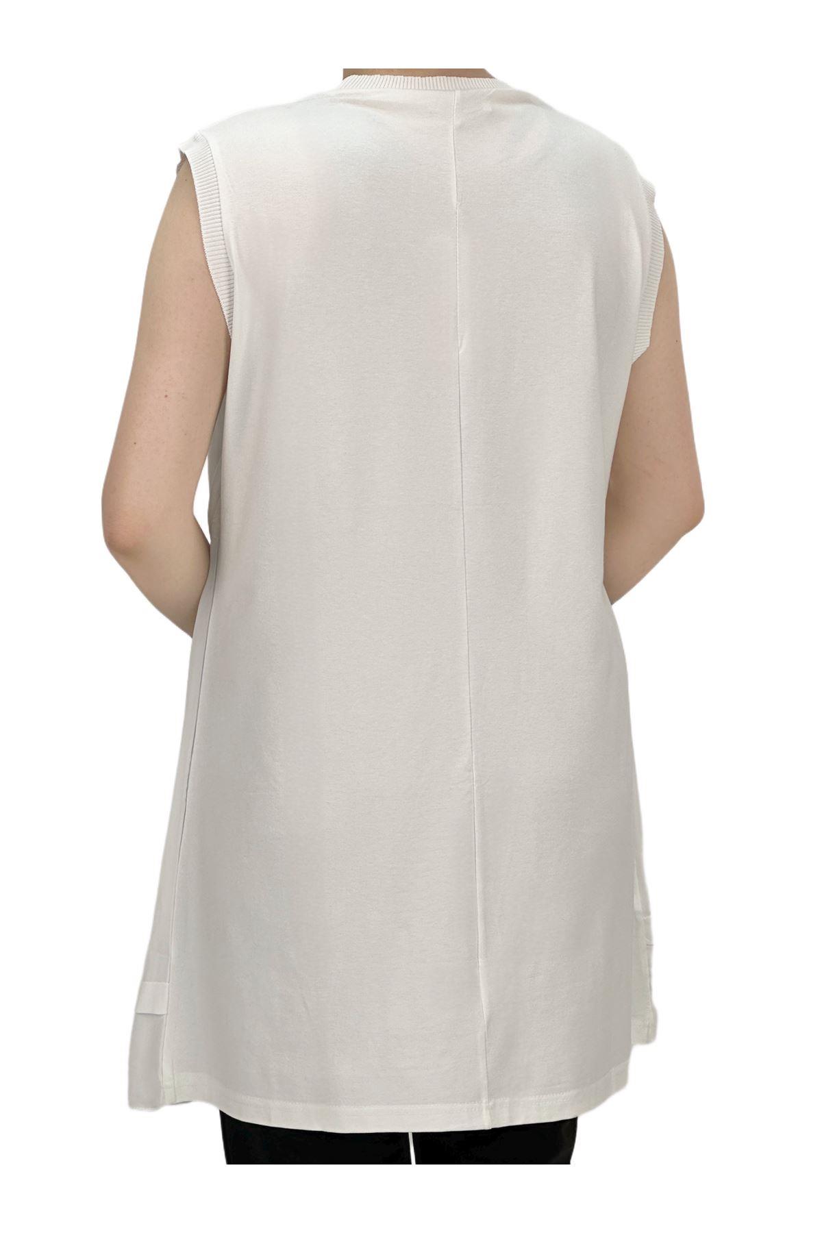 OTW775 Rayon Kolsuz Şifon İçlik Ekru