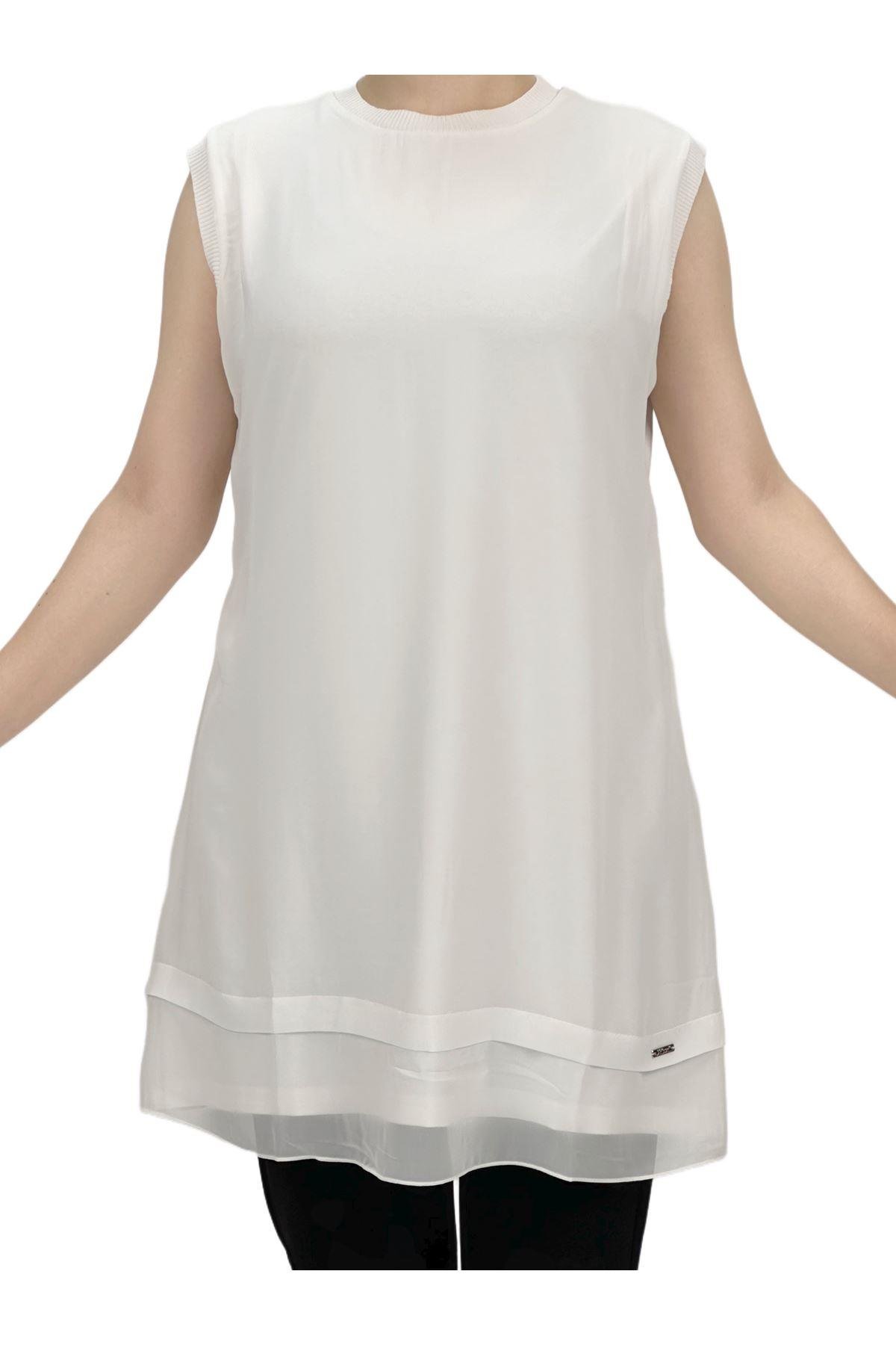 OTW775 Rayon Kolsuz Şifon İçlik Ekru