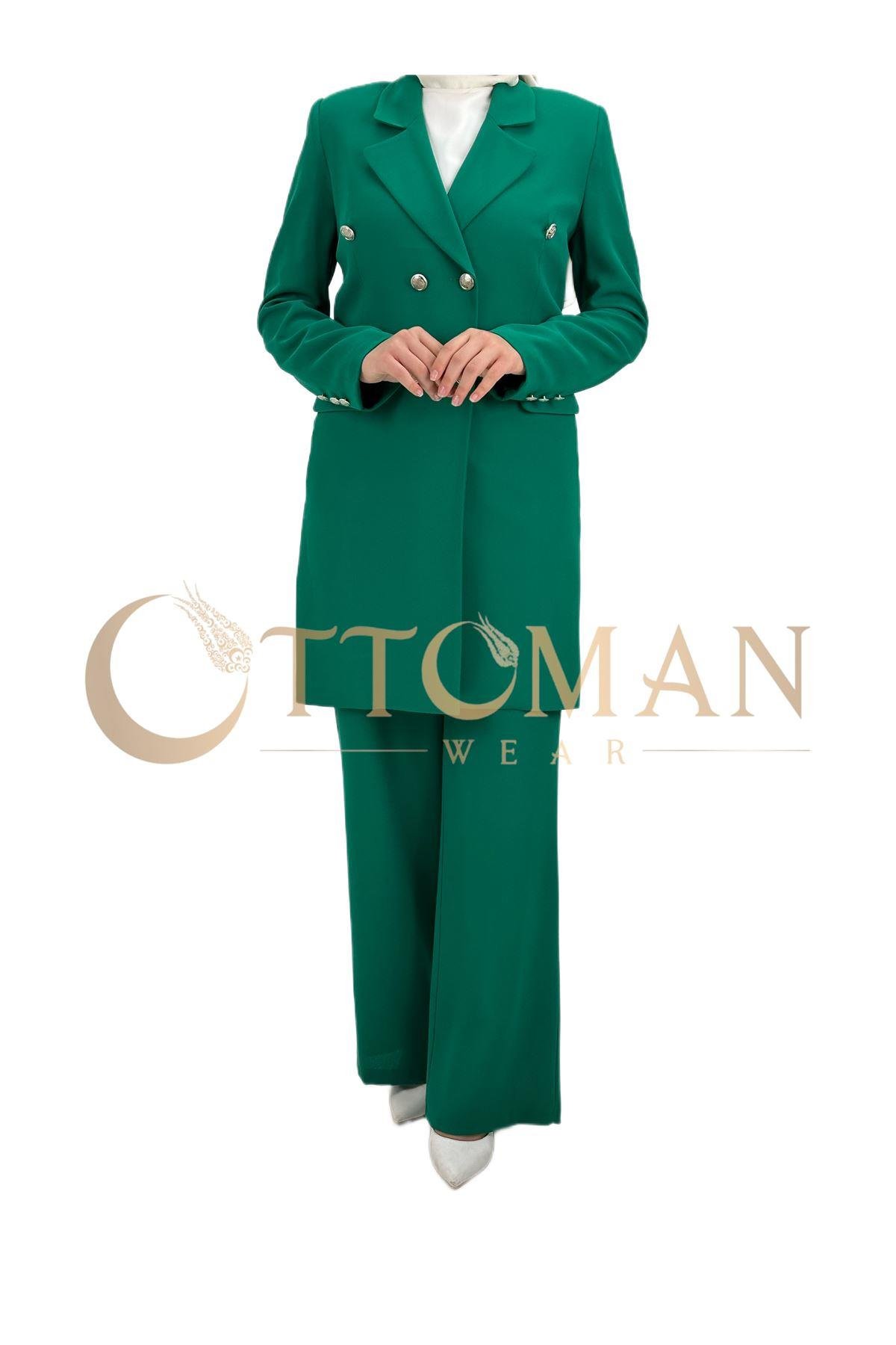 OTW8223 Uzun Blazer Ceketli Takım Benetton