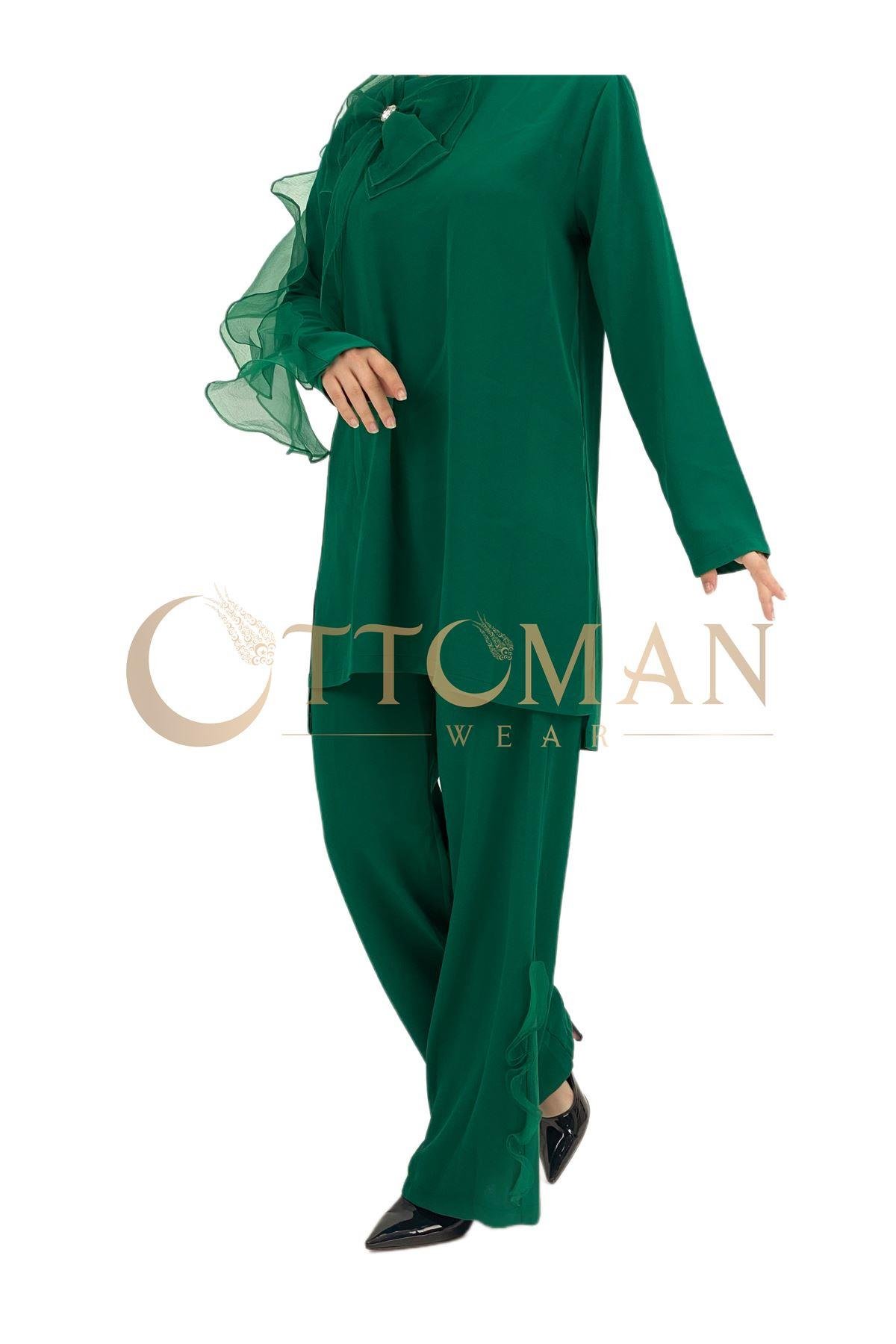 OTW8245 Tüllü Pantolonlu Takım Benetton