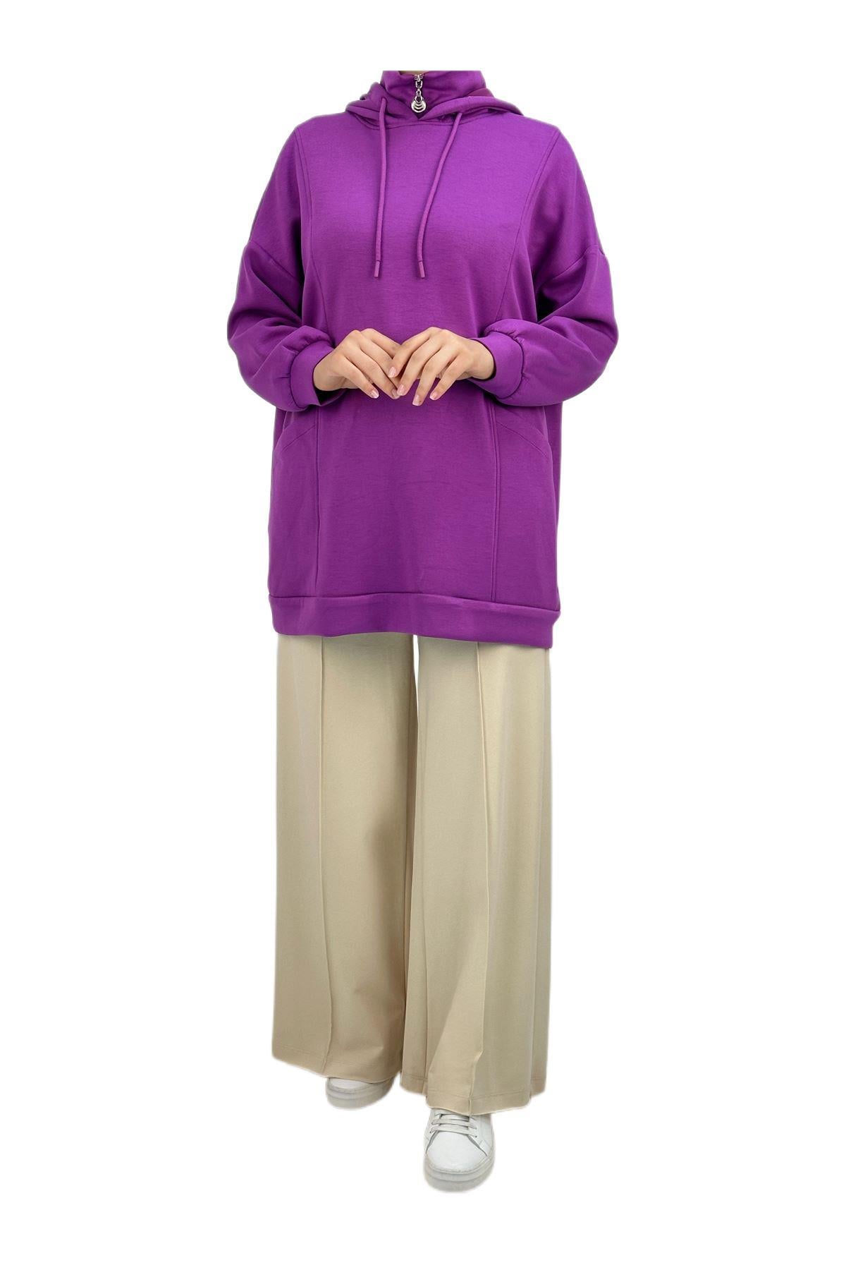 OTW8482 Cepli Sweatshirt Mor