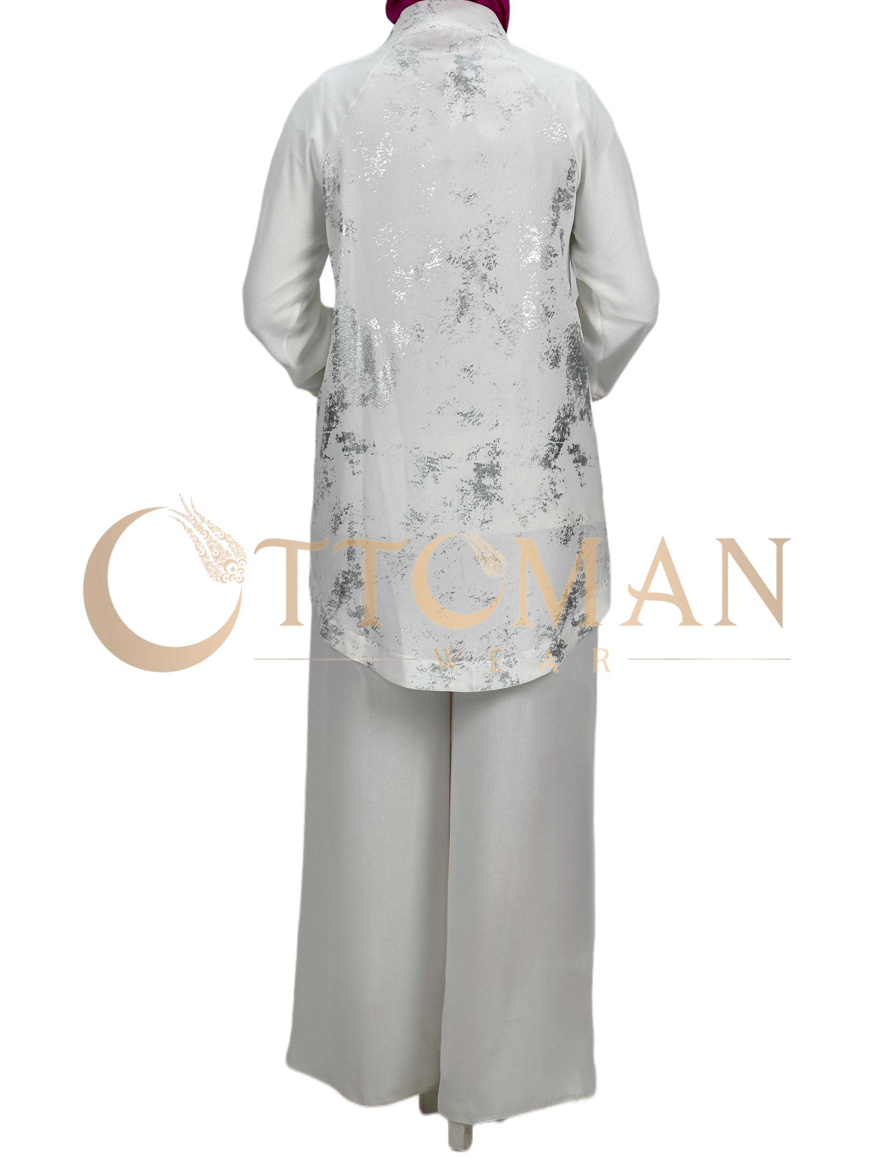 Pantolonlu Takım Ekru OTW8397
