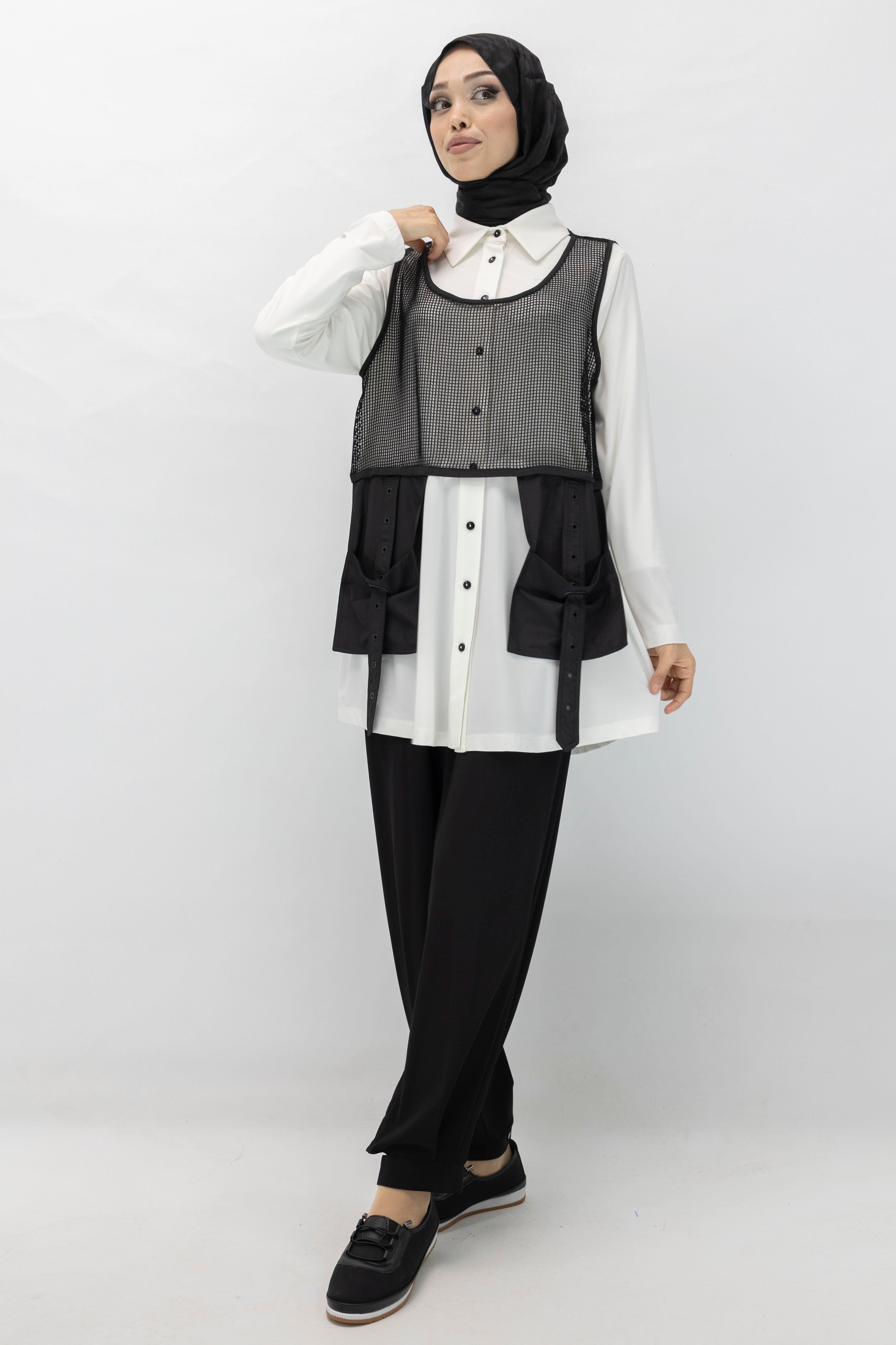 Pantolonlu Takım Krem OTW42857