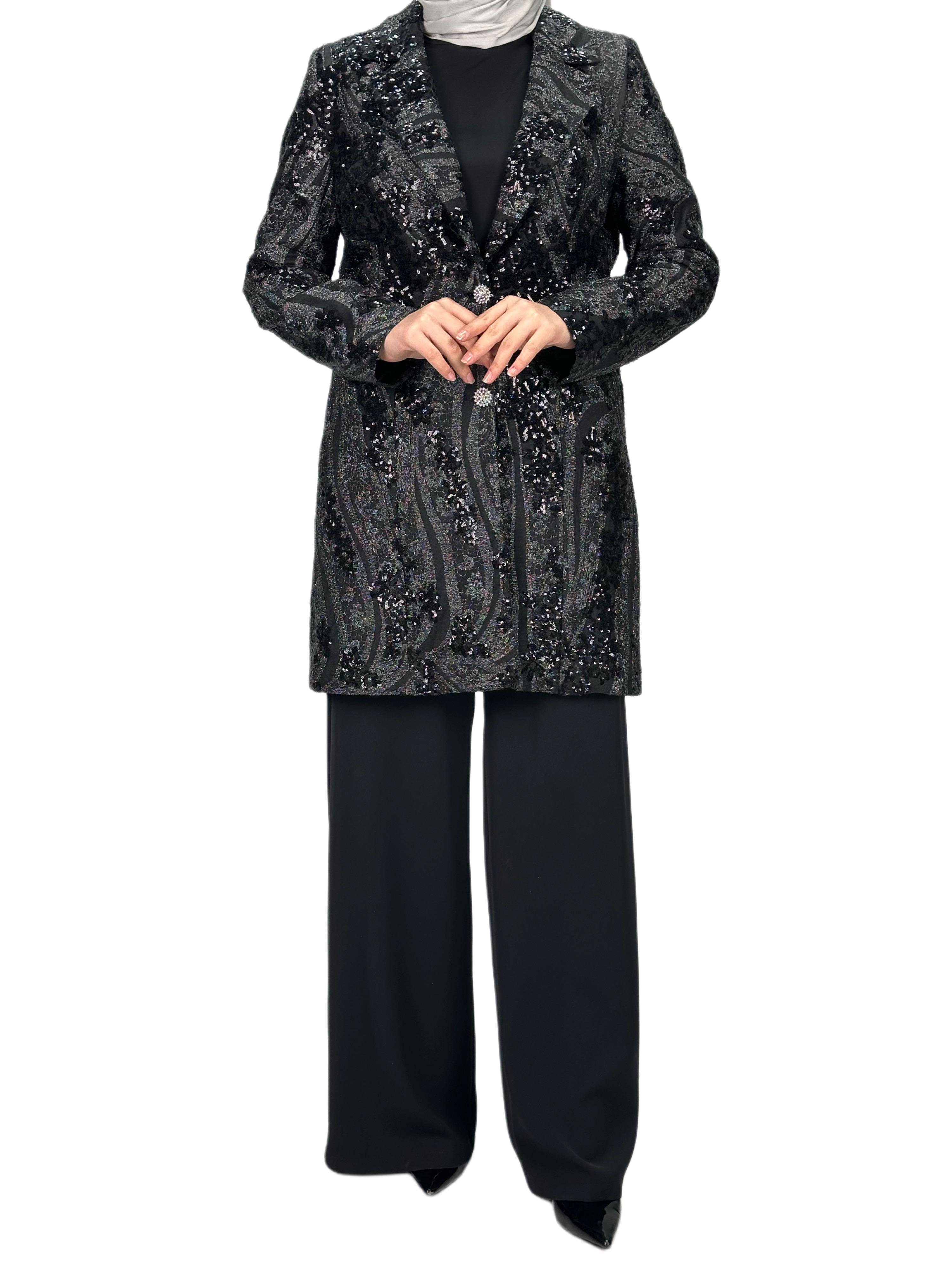Pantolonlu Takım Siyah OTW70514