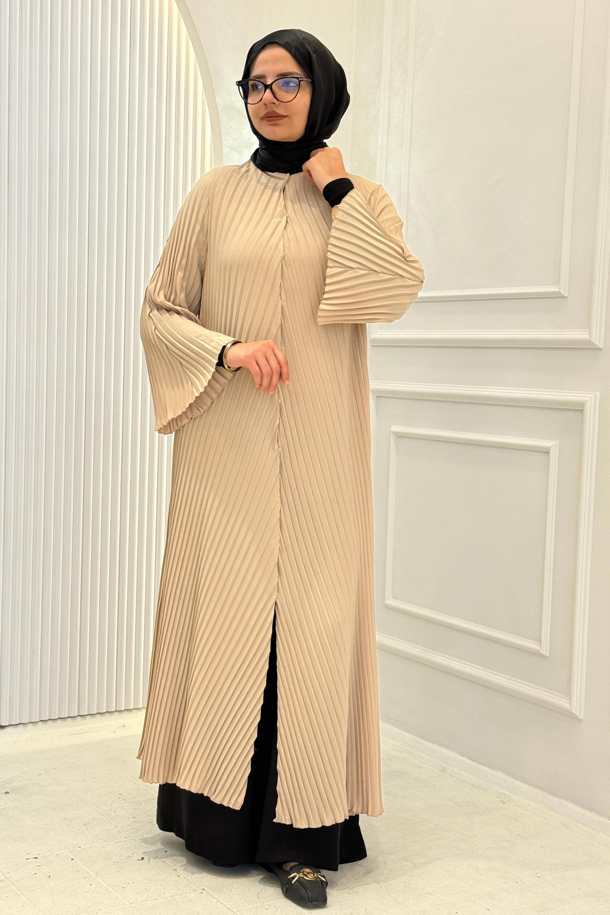 Piliseli Abaya Bej OTW2415