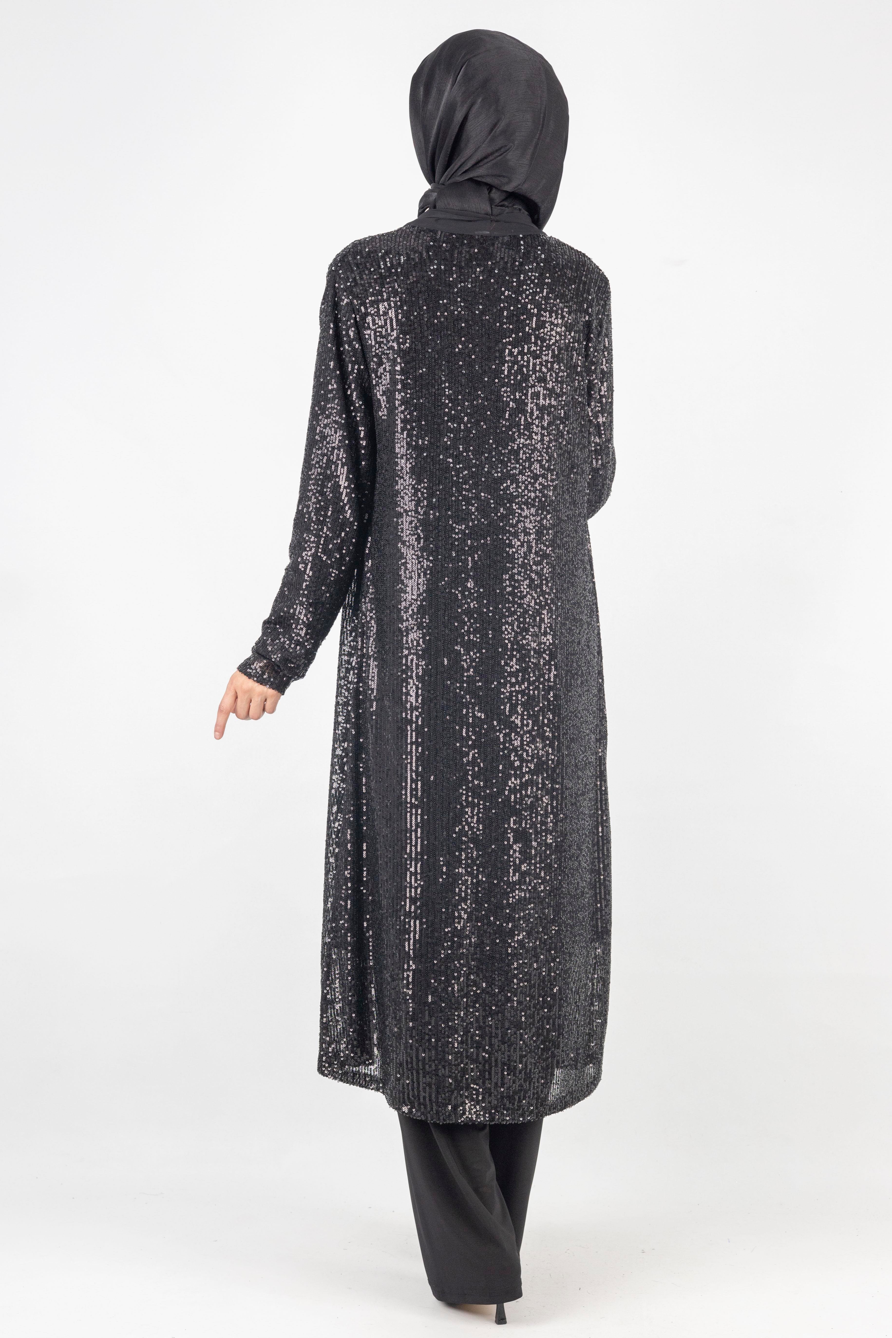 Pul Payetli Takım Siyah OTW5206