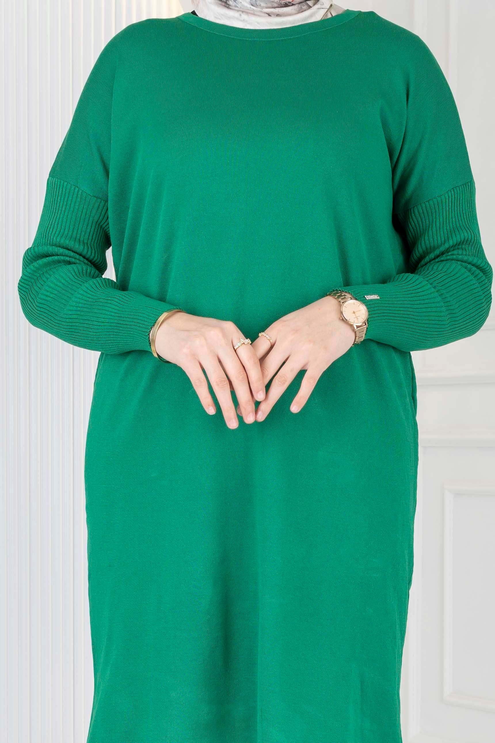 Rayon Kollu Merserize Triko Tunik Benetton OTW118