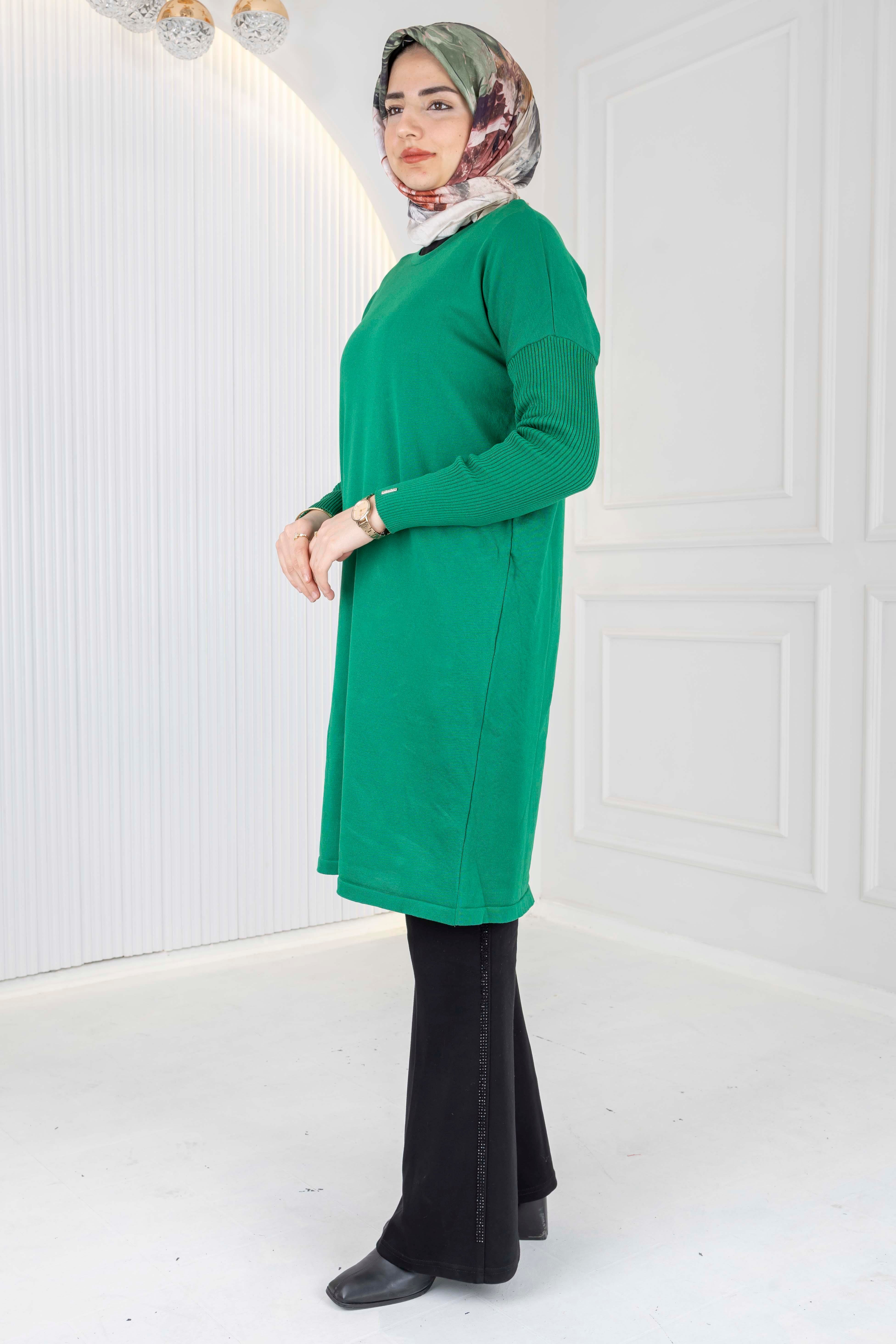 Rayon Kollu Merserize Triko Tunik Benetton OTW118
