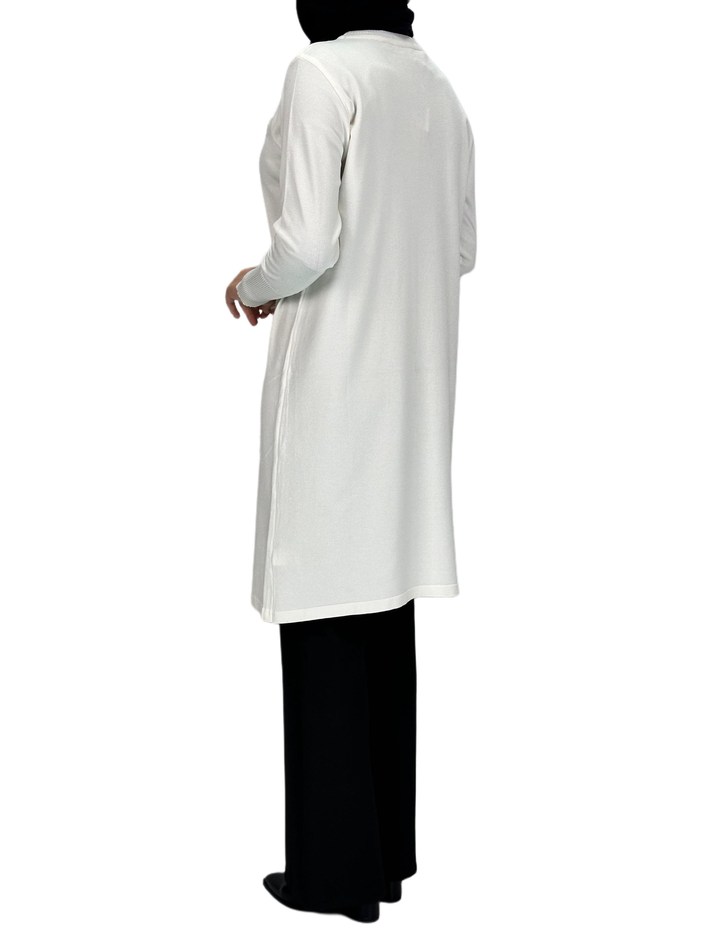 Rayonsuz Merserize Triko Tunik Ekru OTW118
