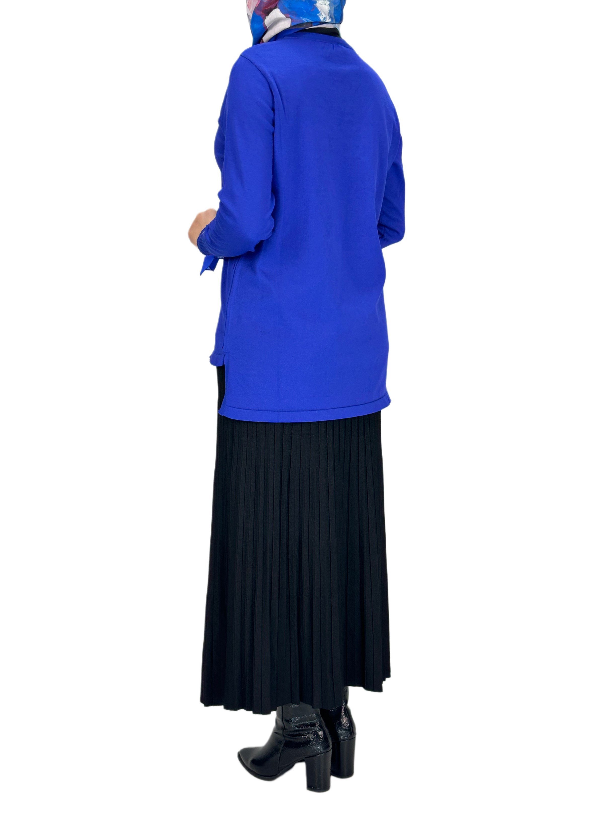 Rayonsuz Merserize Triko Tunik Saks OTW122