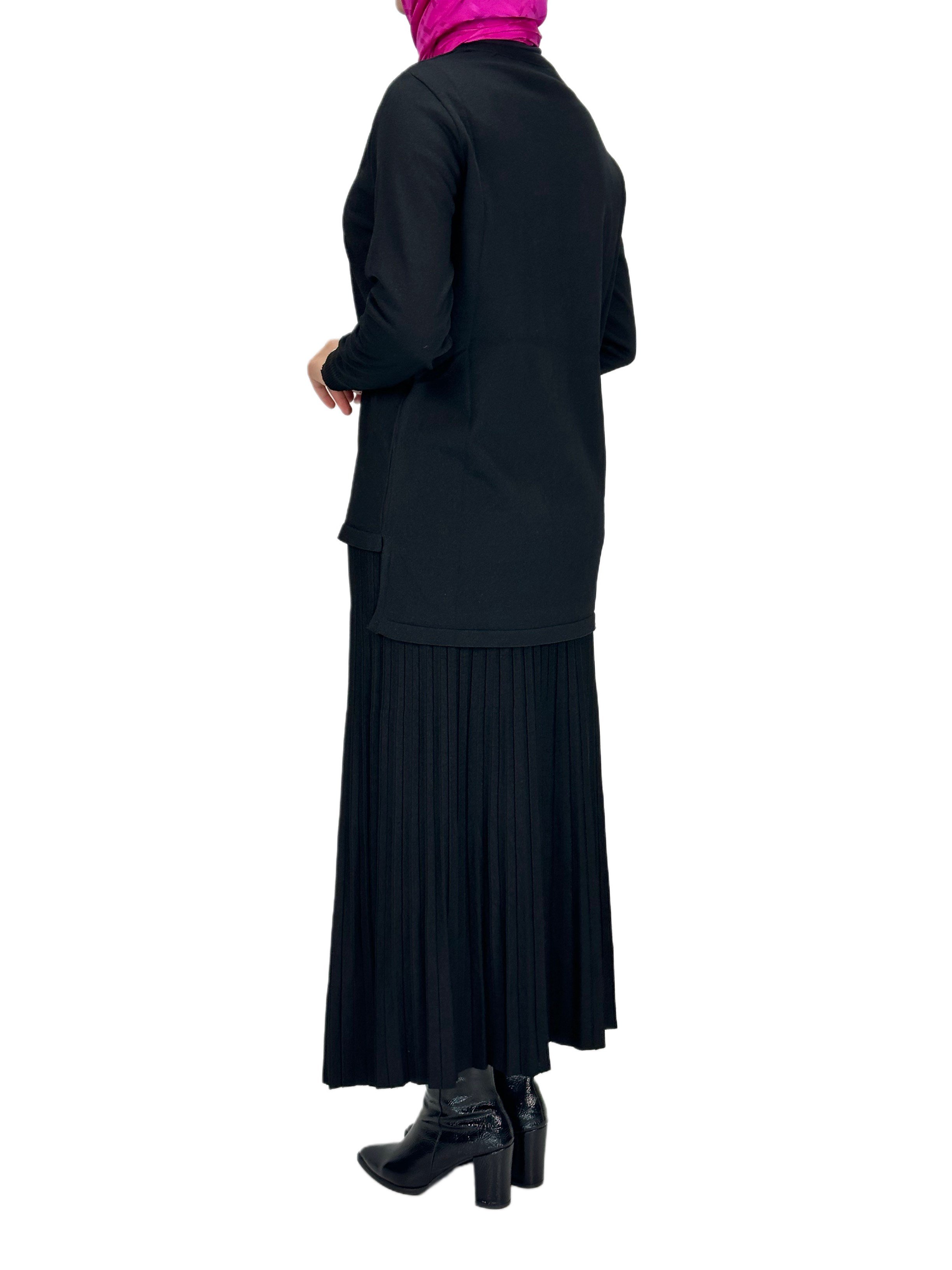 Rayonsuz Merserize Triko Tunik Siyah OTW122