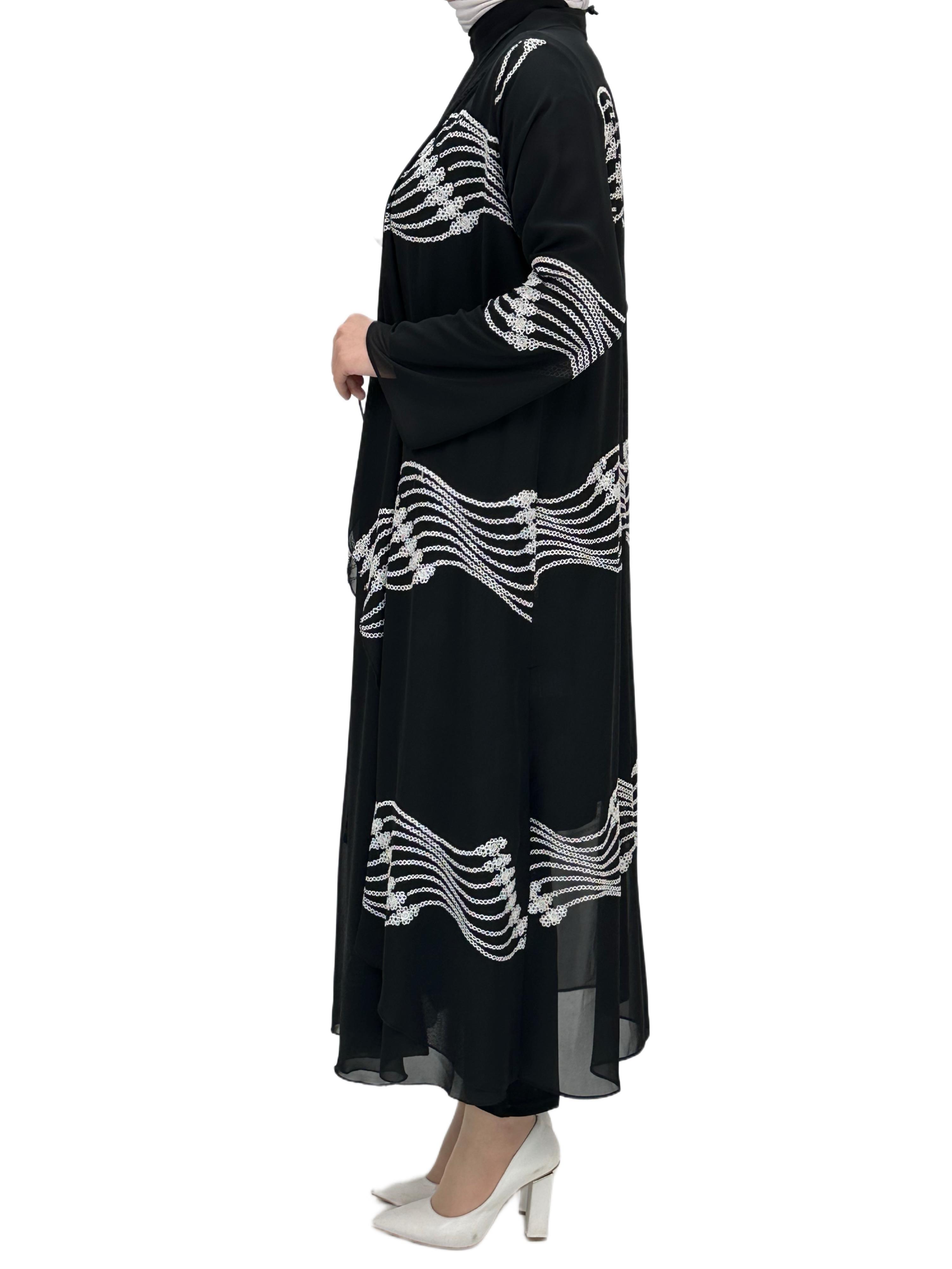 Şifon Kimono Siyah OTW1193