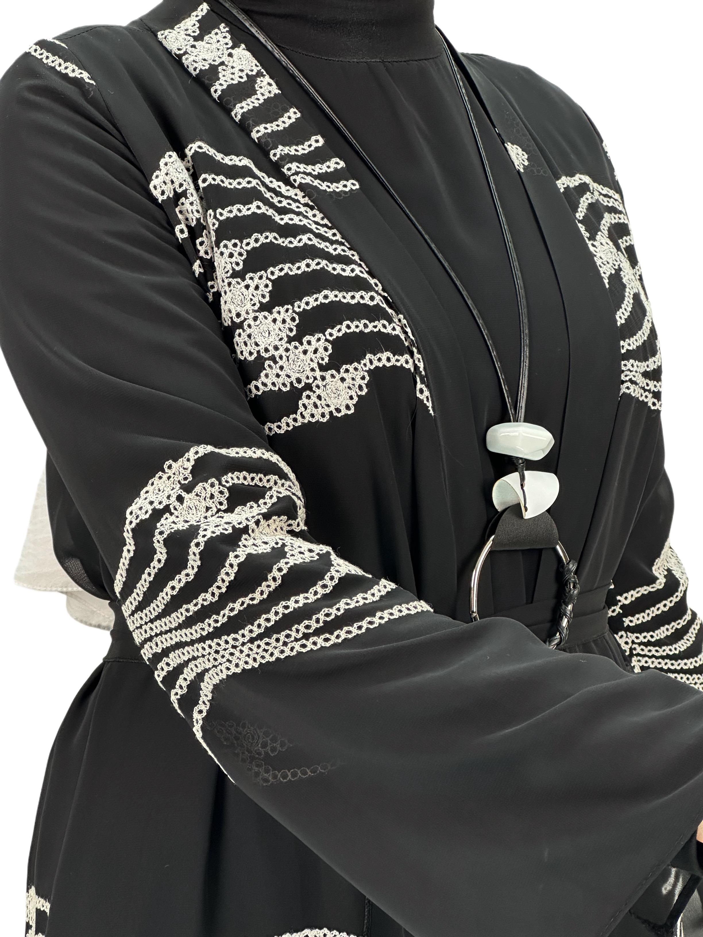 Şifon Kimono Siyah OTW1193