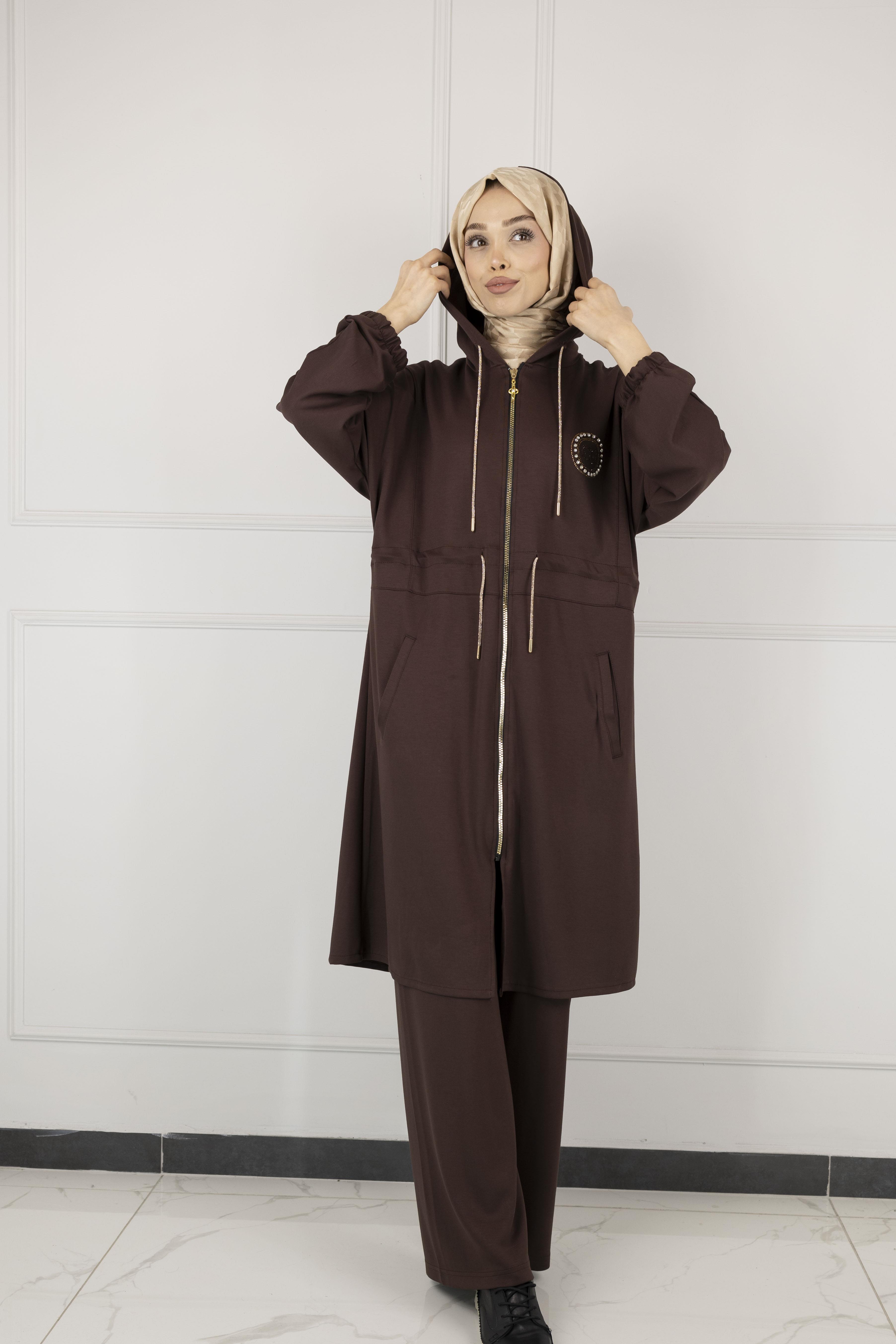 TAŞLI OYSHO TAKIM Kahve OTW6512