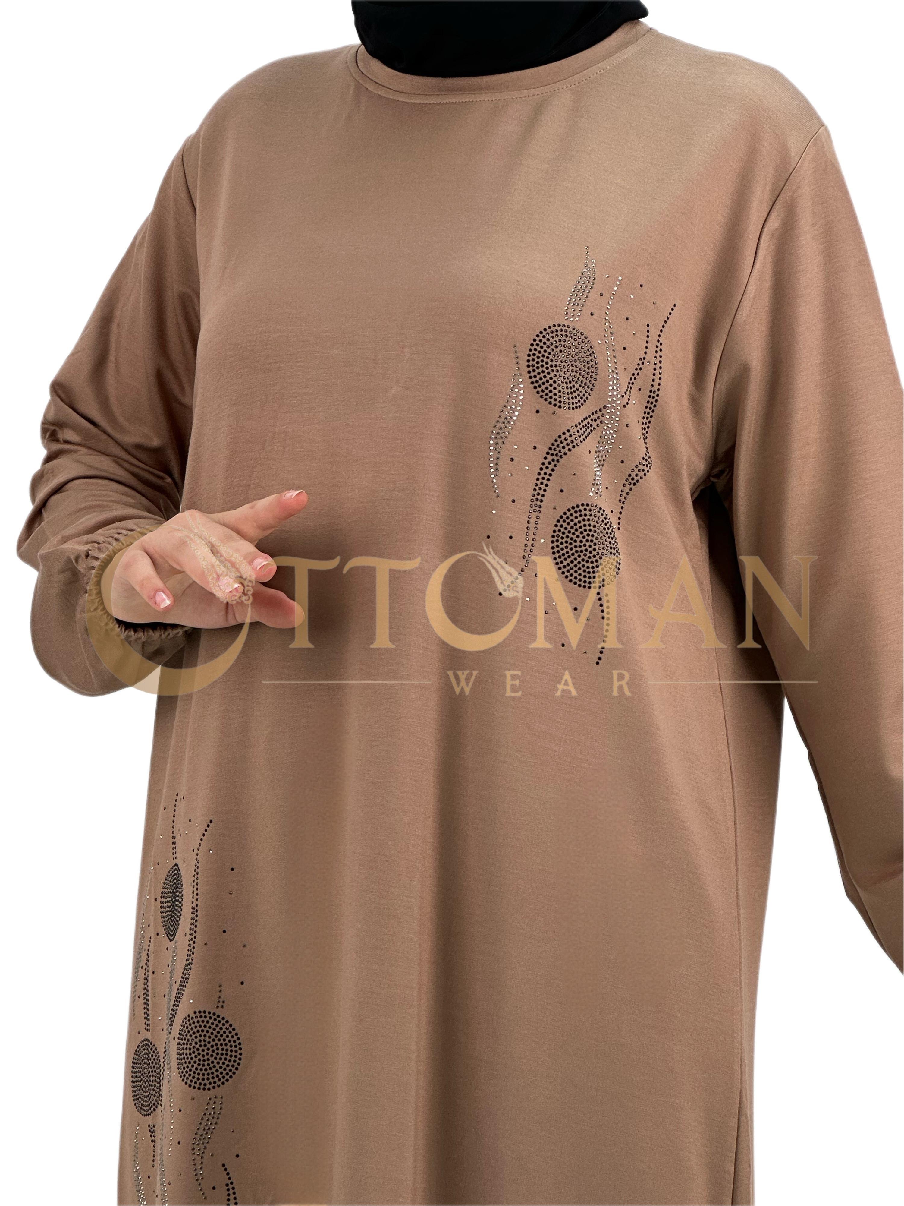 Taşlı Pantolonlu Takım Bisküvi OTW006