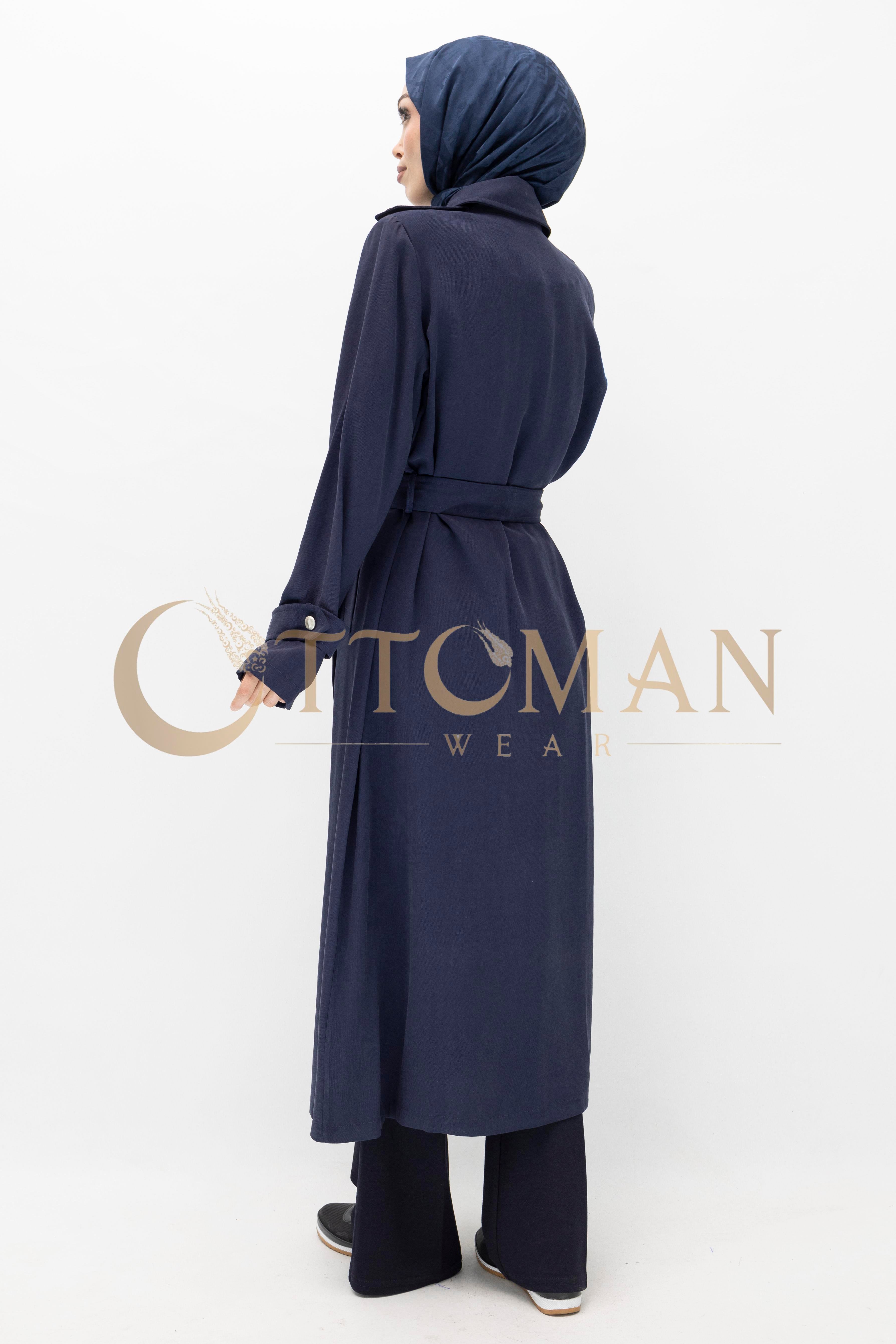 TENSEL TRENCHCOAT Lacivert OTW36281