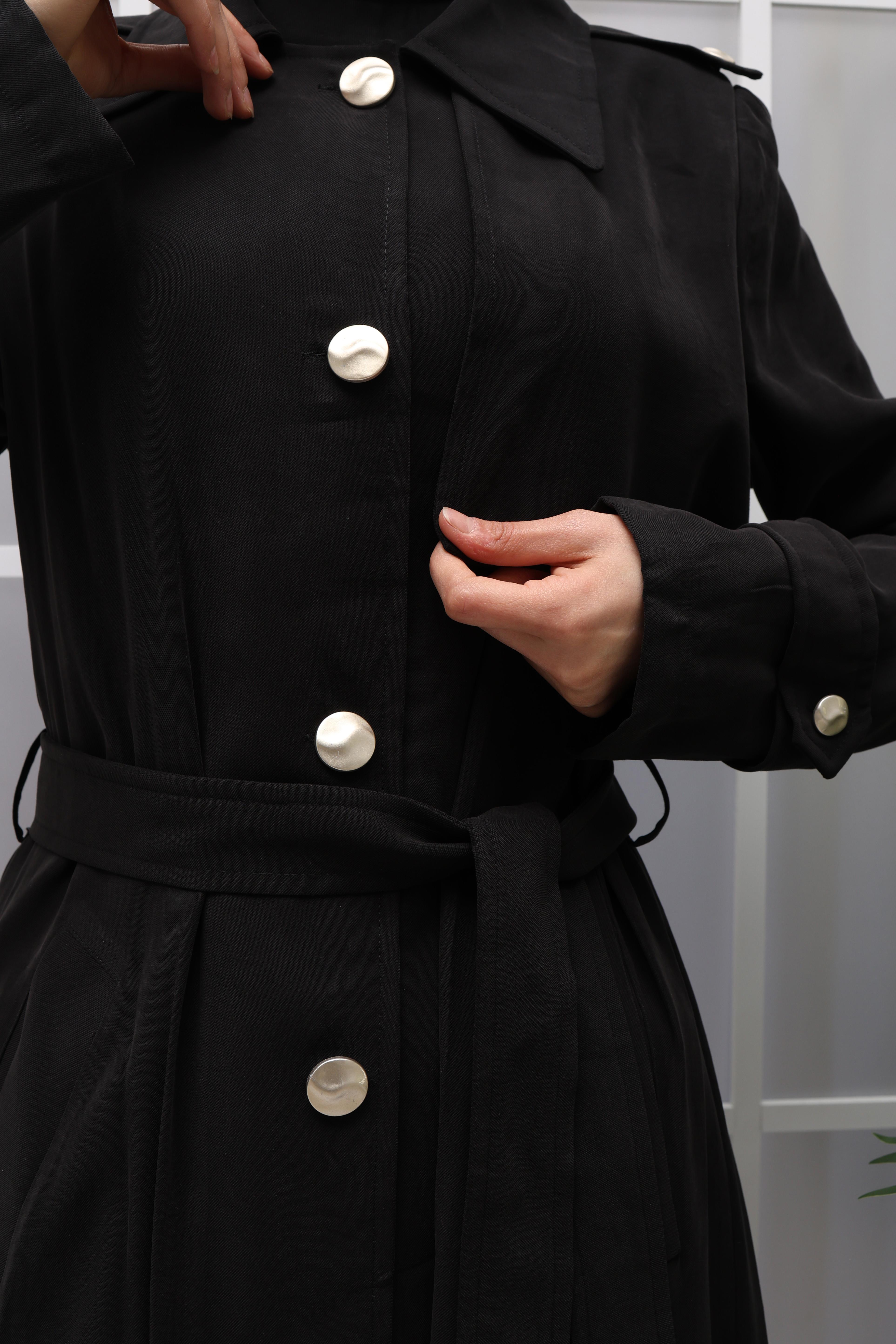 TENSEL TRENCHCOAT Siyah OTW36281