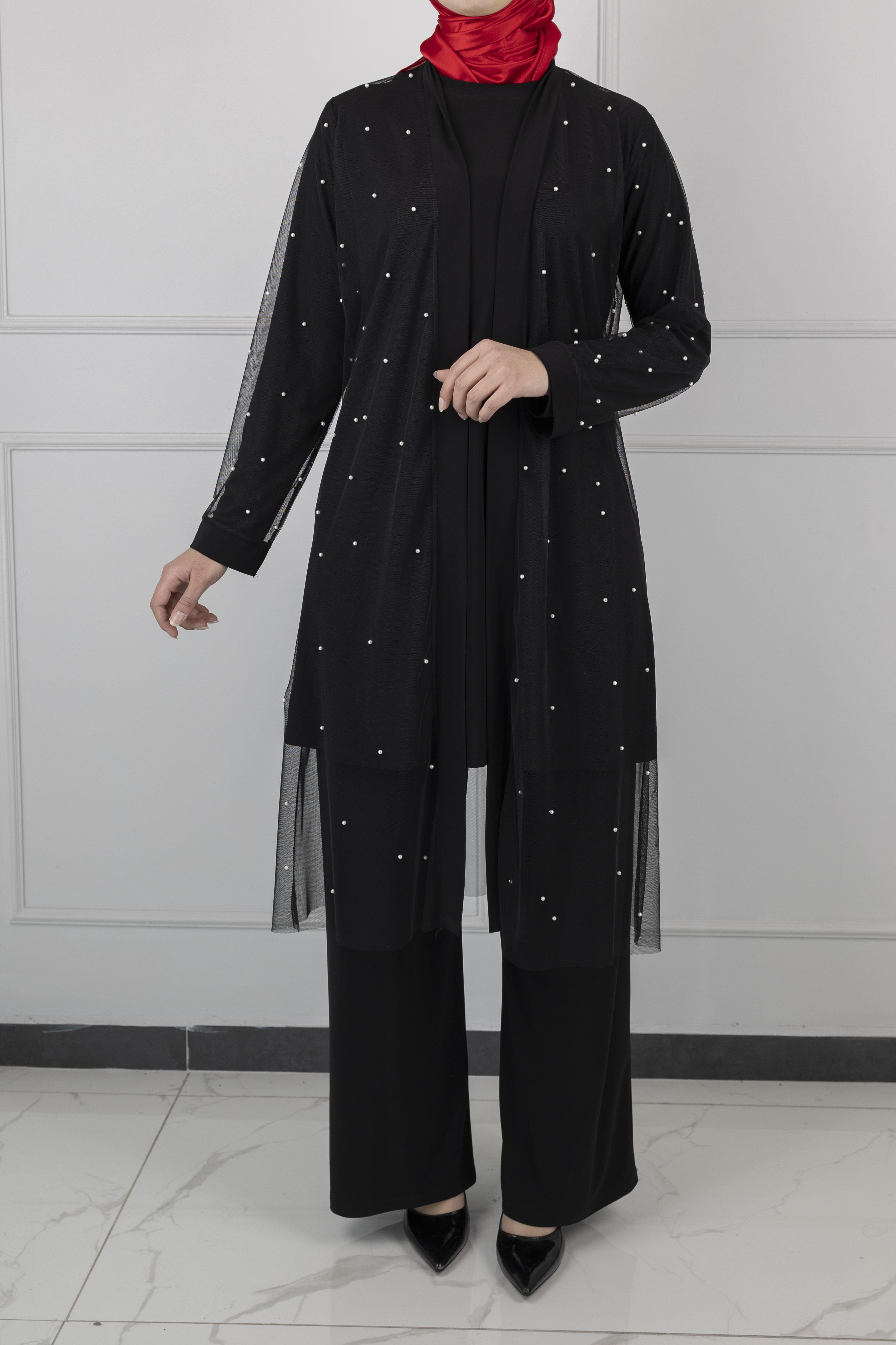 ÜÇLÜ ÖZEL GÜN TAKIM Siyah OTW699