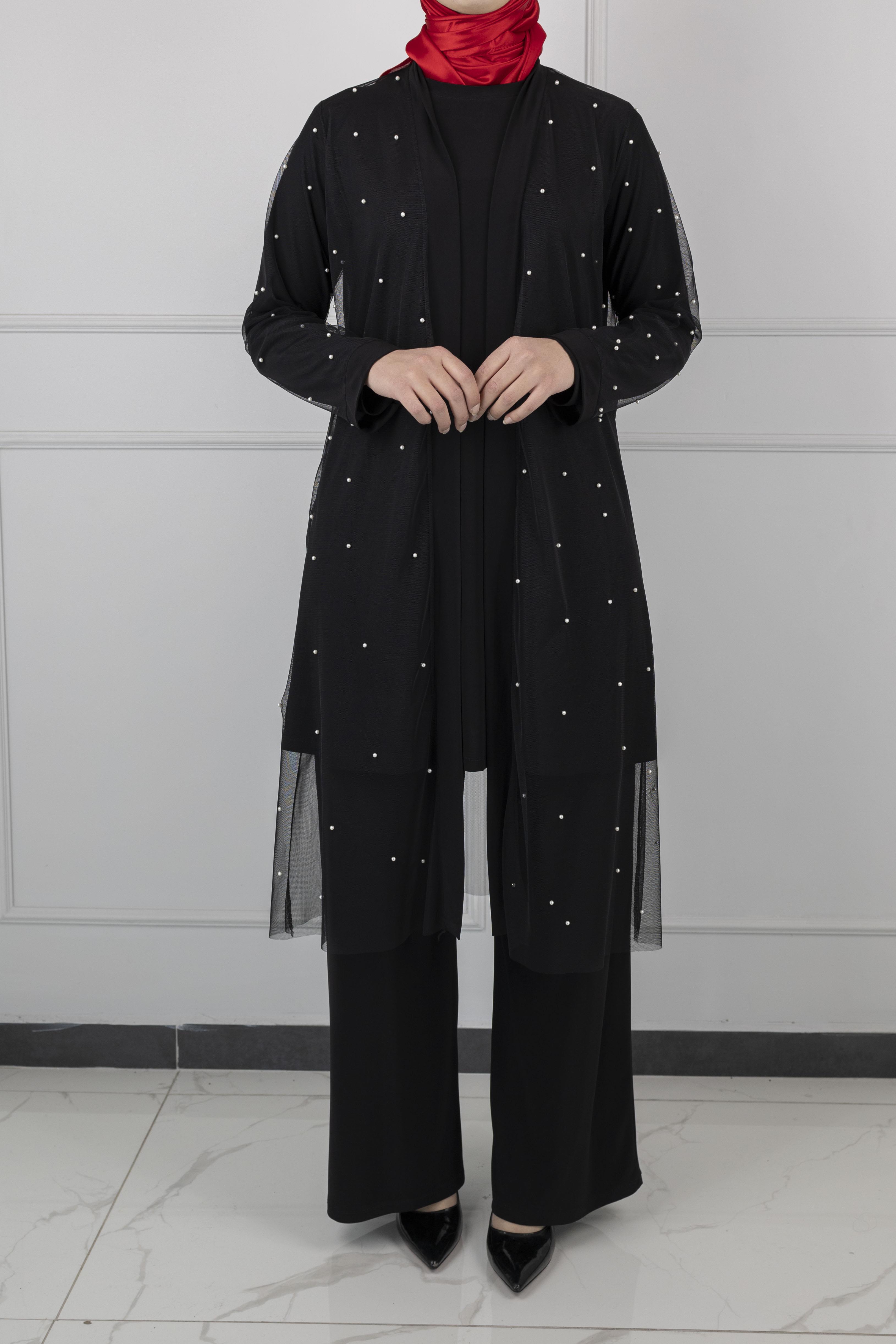 ÜÇLÜ ÖZEL GÜN TAKIM Siyah OTW699