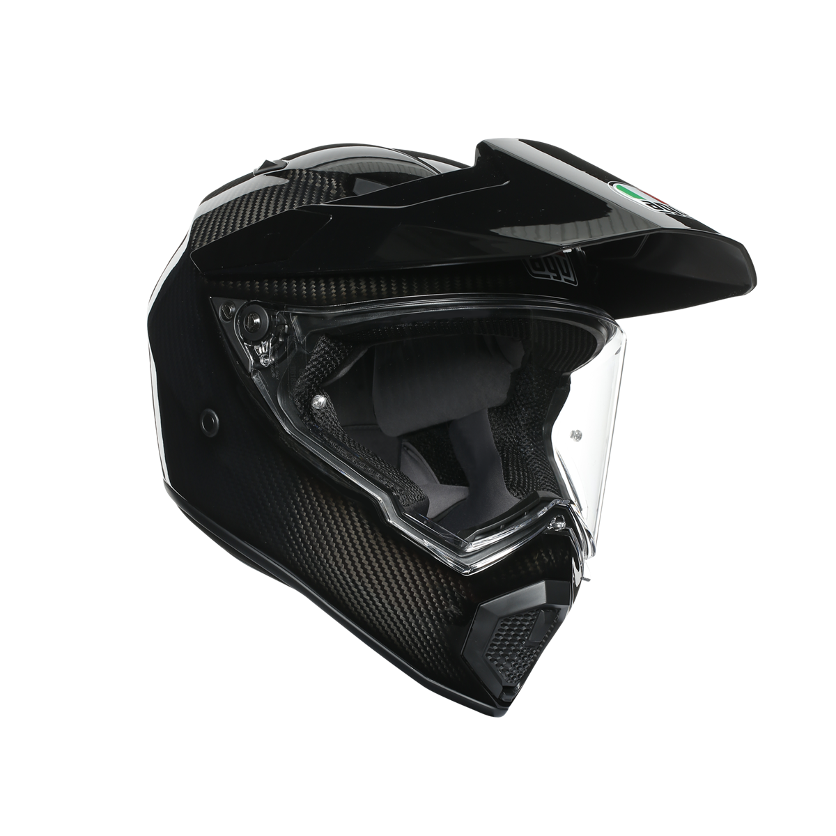 Agv AX9 Mono Glossy Carbon Kapalı Kask