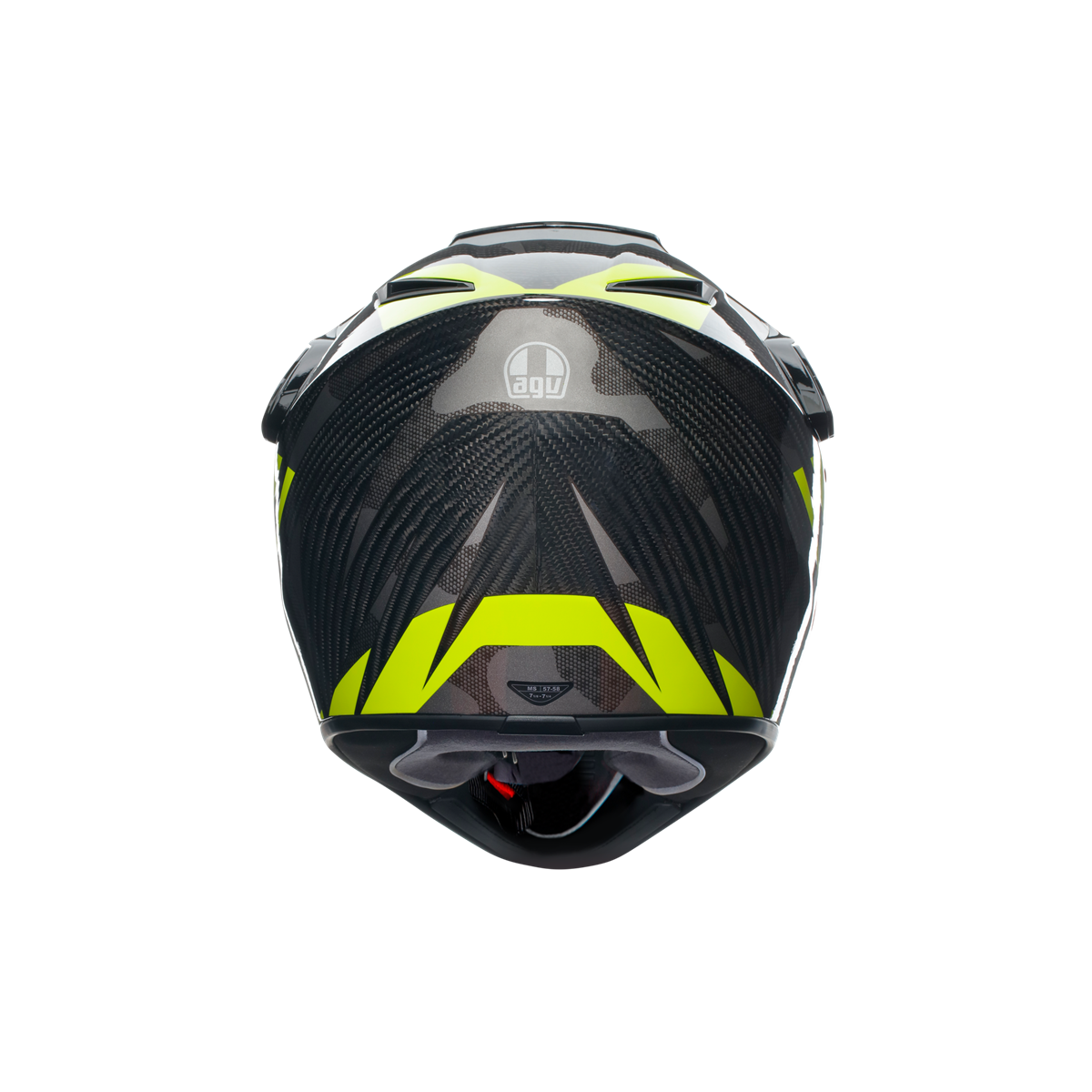 Agv AX9 Multi Steppa Carbon Grey Yellow Fluo Kapalı Kask