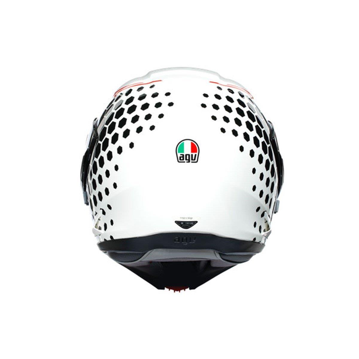 Agv Compact St Multi Plk Detroit White Black Çene Açilir Kask - Pinlock Dahil